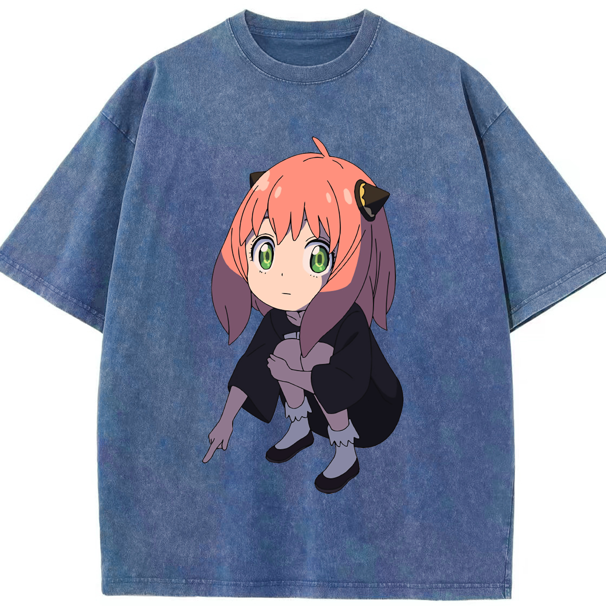 （画像用） SPY×FAMILY间谍家家酒 綿100% ヴィンテージ風 半袖Tシャツ（フロントプリント）