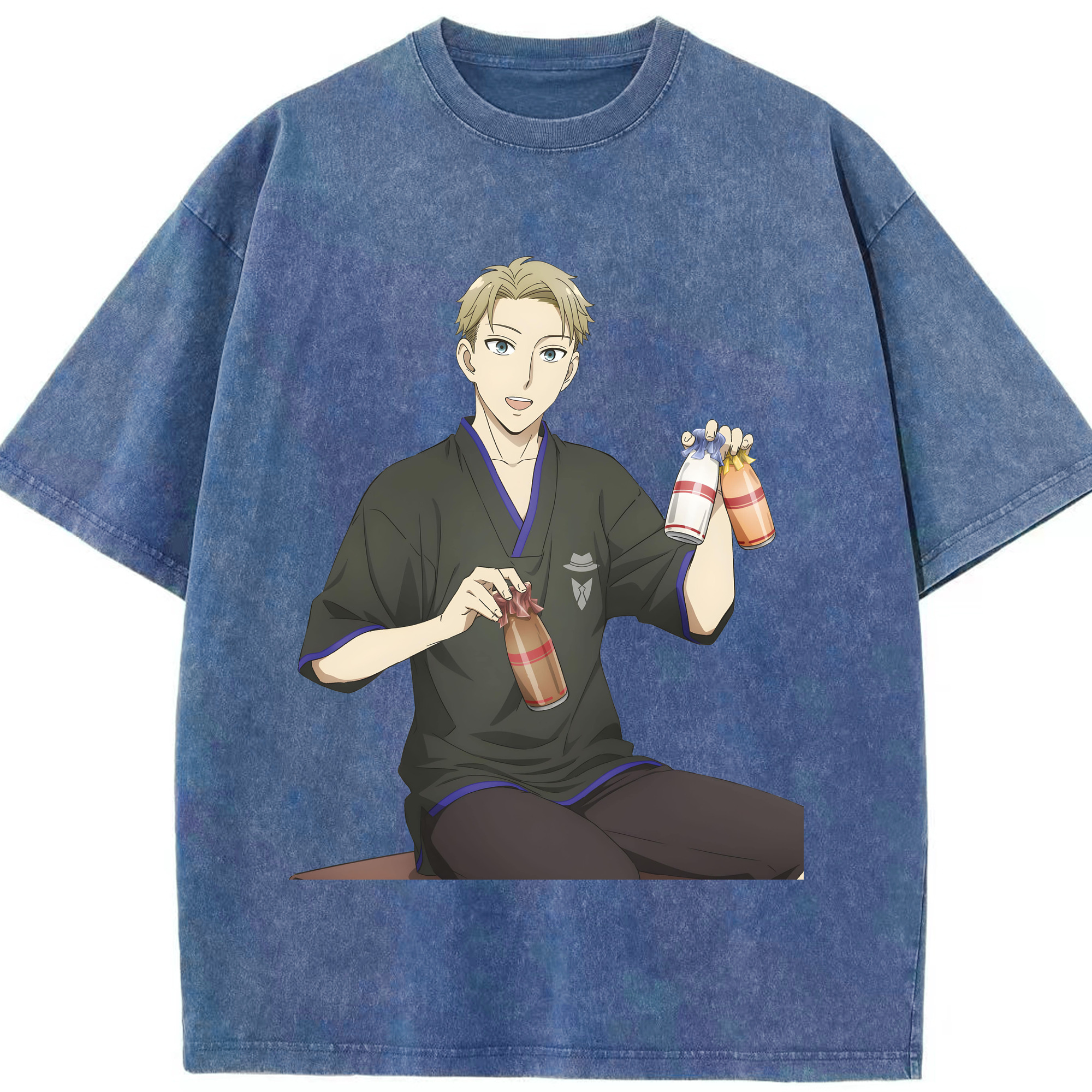（画像用） SPY×FAMILY间谍家家酒 綿100% ヴィンテージ風 半袖Tシャツ（フロントプリント）