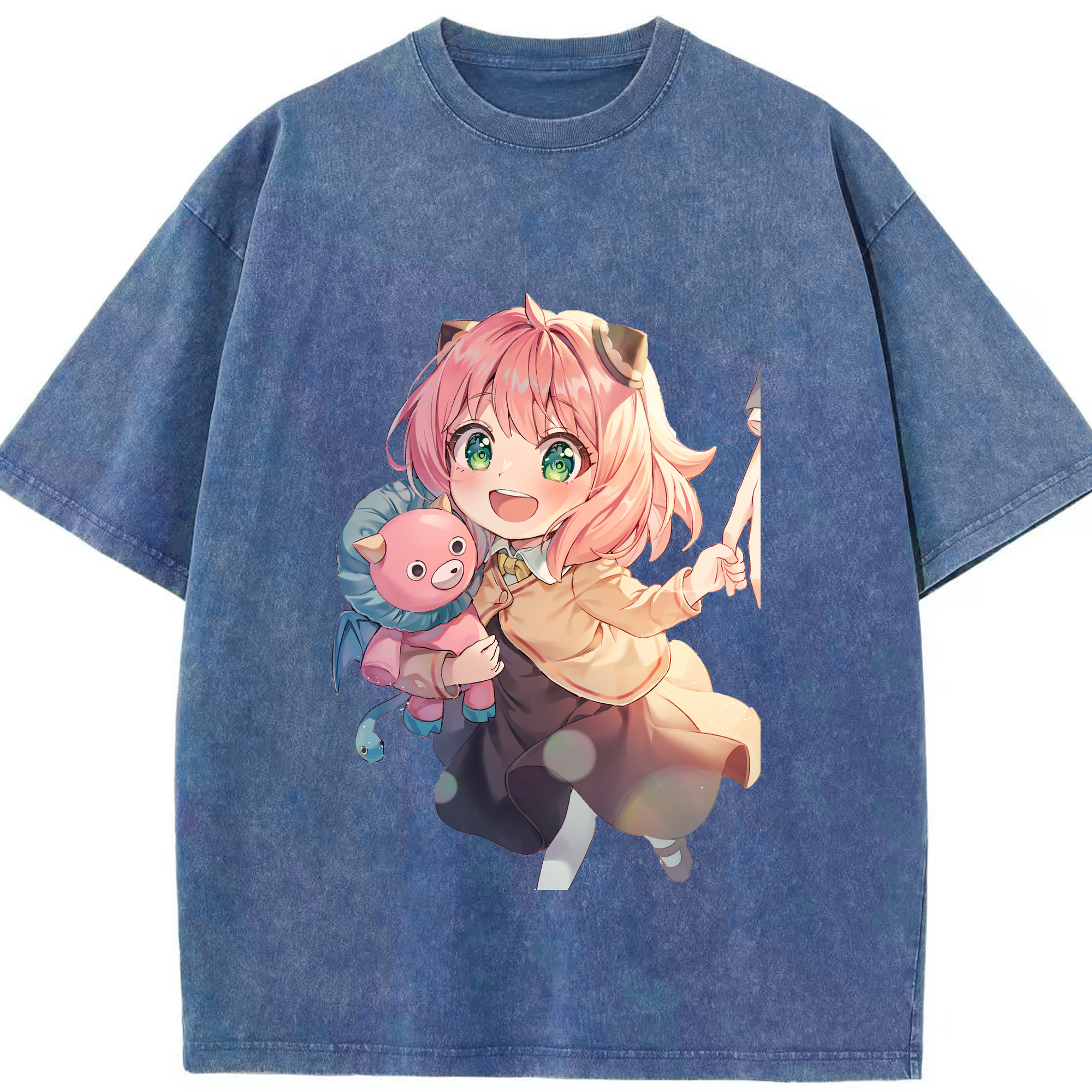 （画像用） SPY×FAMILY间谍家家酒 綿100% ヴィンテージ風 半袖Tシャツ（フロントプリント）