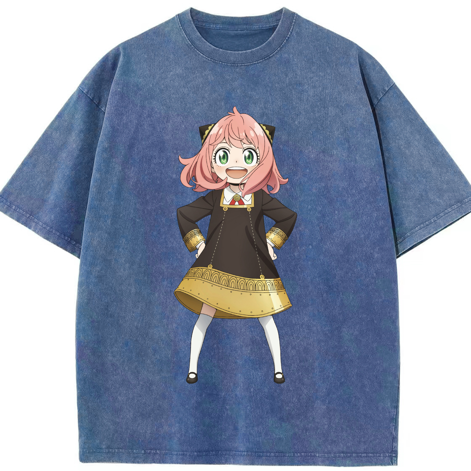 （画像用） SPY×FAMILY间谍家家酒 綿100% ヴィンテージ風 半袖Tシャツ（フロントプリント）