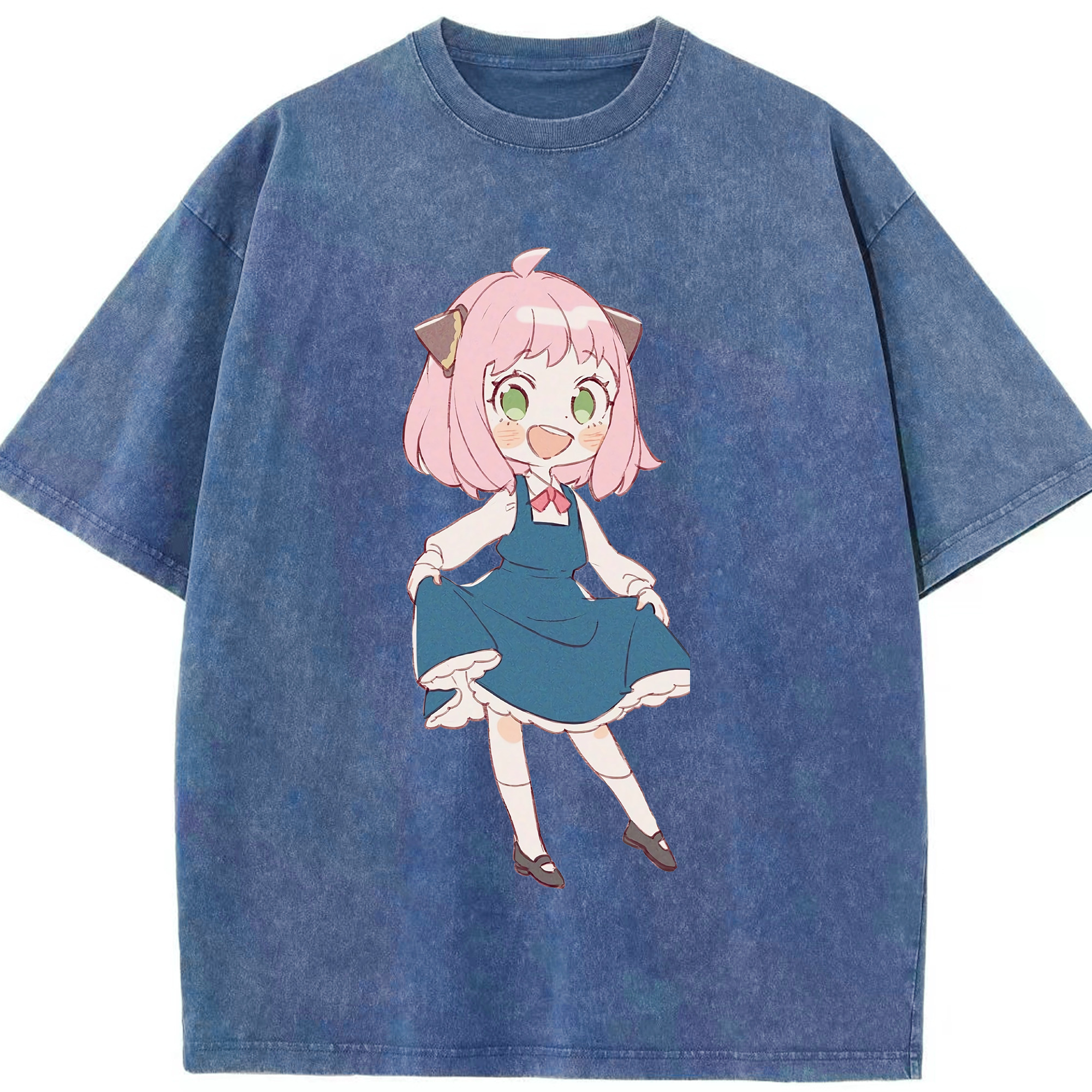 （画像用） SPY×FAMILY间谍家家酒 綿100% ヴィンテージ風 半袖Tシャツ（フロントプリント）