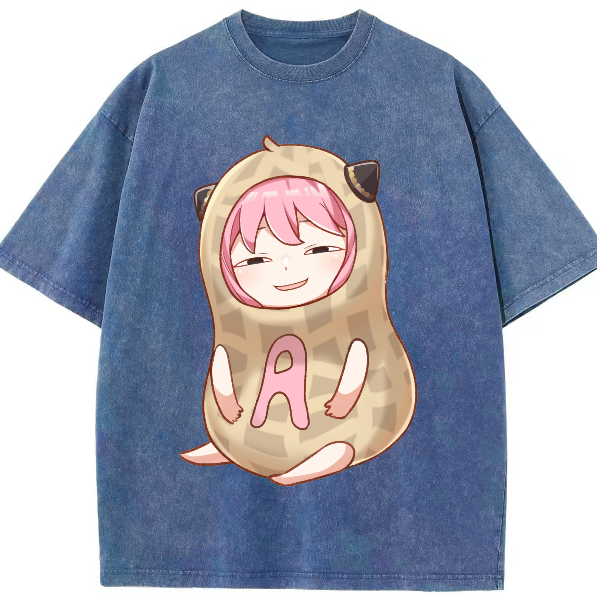 （画像用） SPY×FAMILY间谍家家酒 綿100% ヴィンテージ風 半袖Tシャツ（フロントプリント）