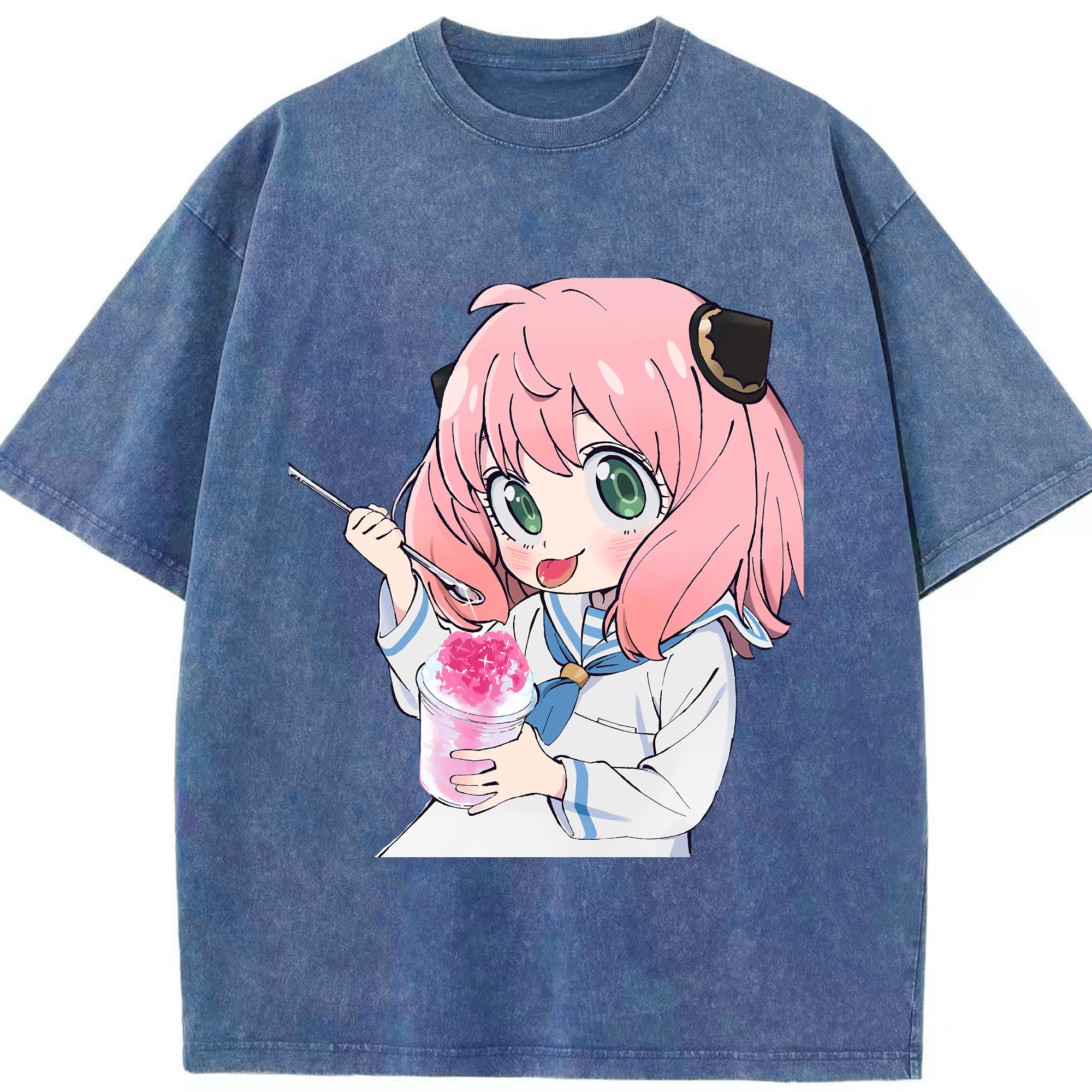 （画像用） SPY×FAMILY间谍家家酒 綿100% ヴィンテージ風 半袖Tシャツ（フロントプリント）