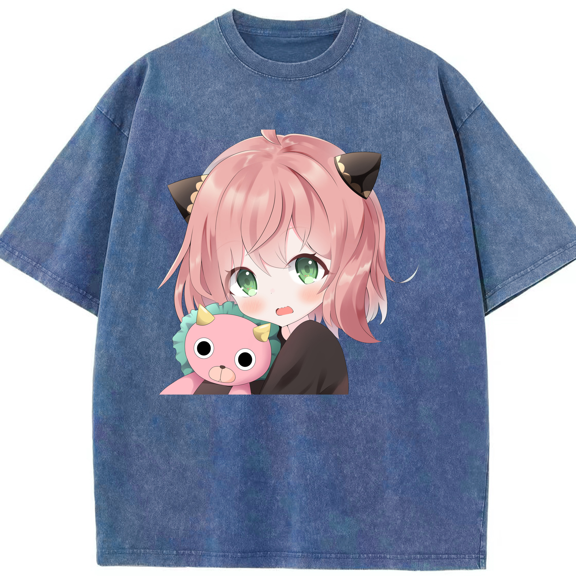（画像用） SPY×FAMILY间谍家家酒 綿100% ヴィンテージ風 半袖Tシャツ（フロントプリント）