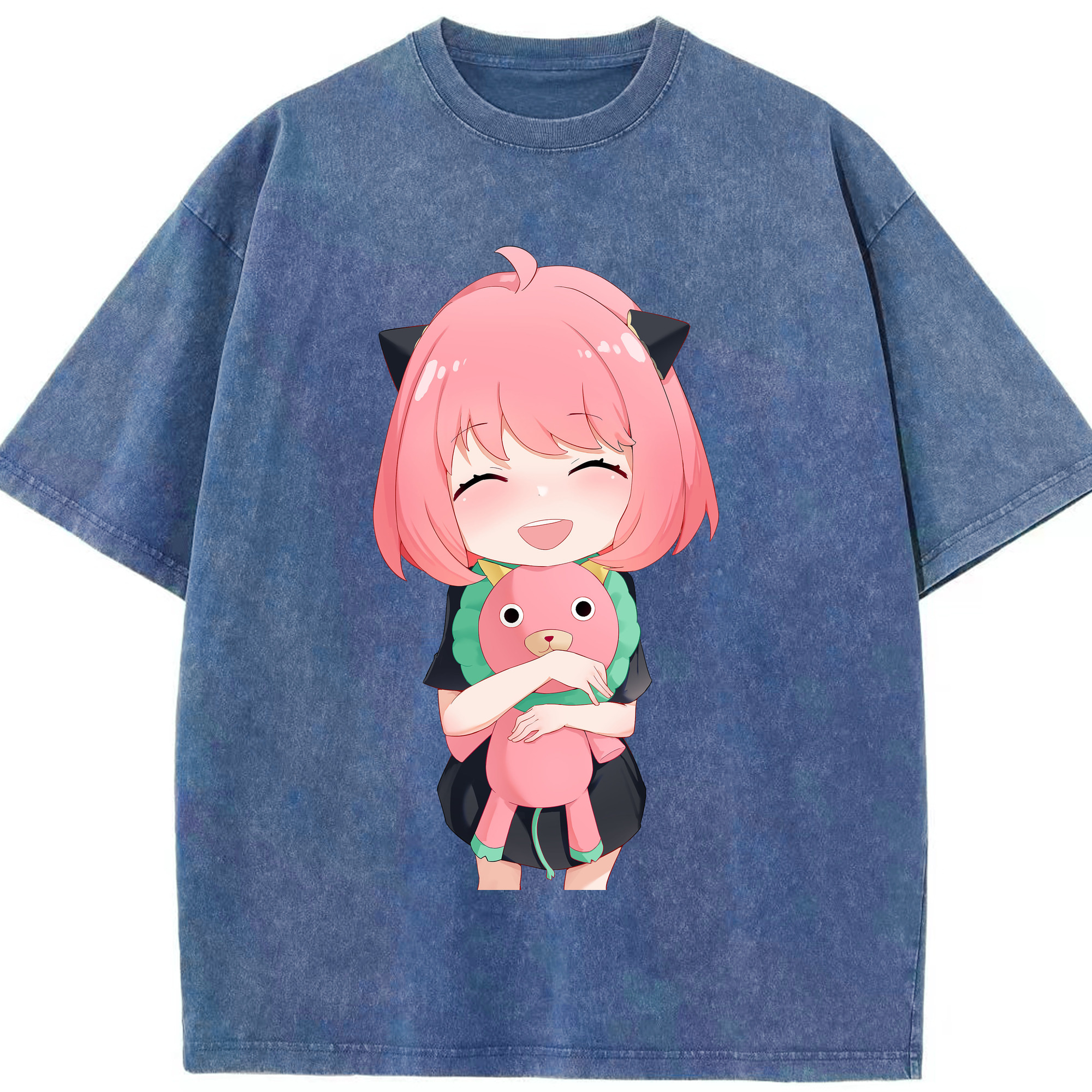 （画像用） SPY×FAMILY间谍家家酒 綿100% ヴィンテージ風 半袖Tシャツ（フロントプリント）