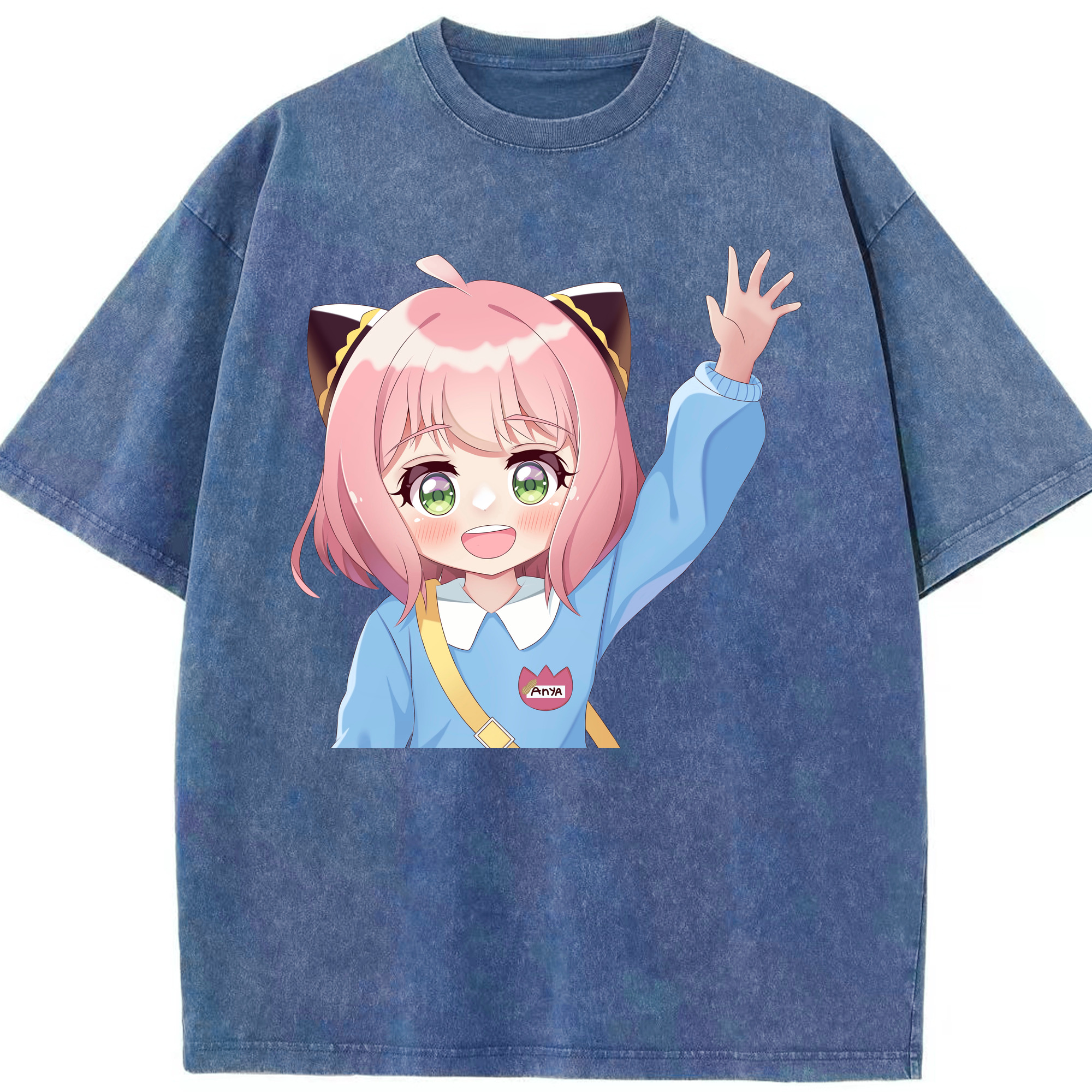 （画像用） SPY×FAMILY间谍家家酒 綿100% ヴィンテージ風 半袖Tシャツ（フロントプリント）