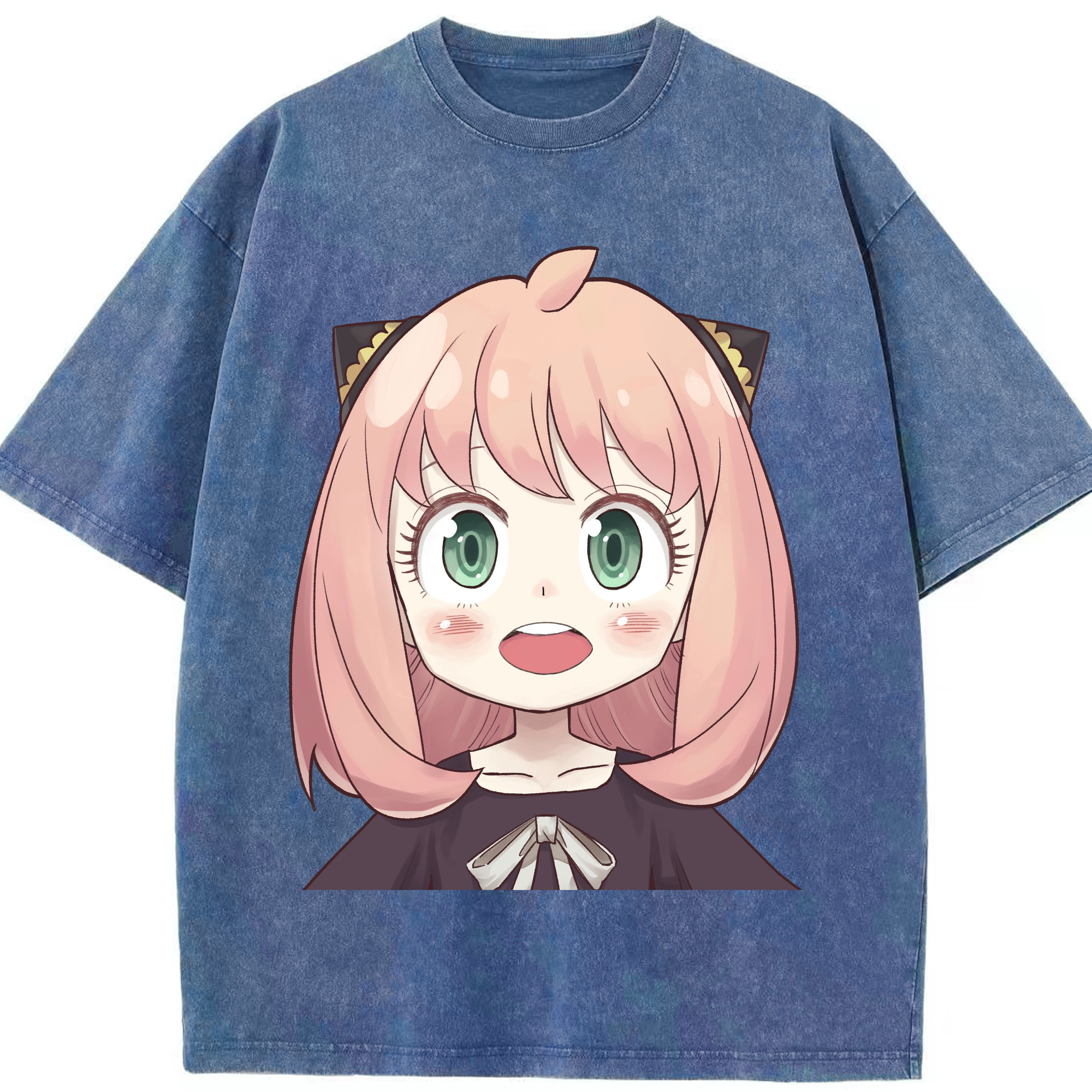 （画像用） SPY×FAMILY间谍家家酒 綿100% ヴィンテージ風 半袖Tシャツ（フロントプリント）