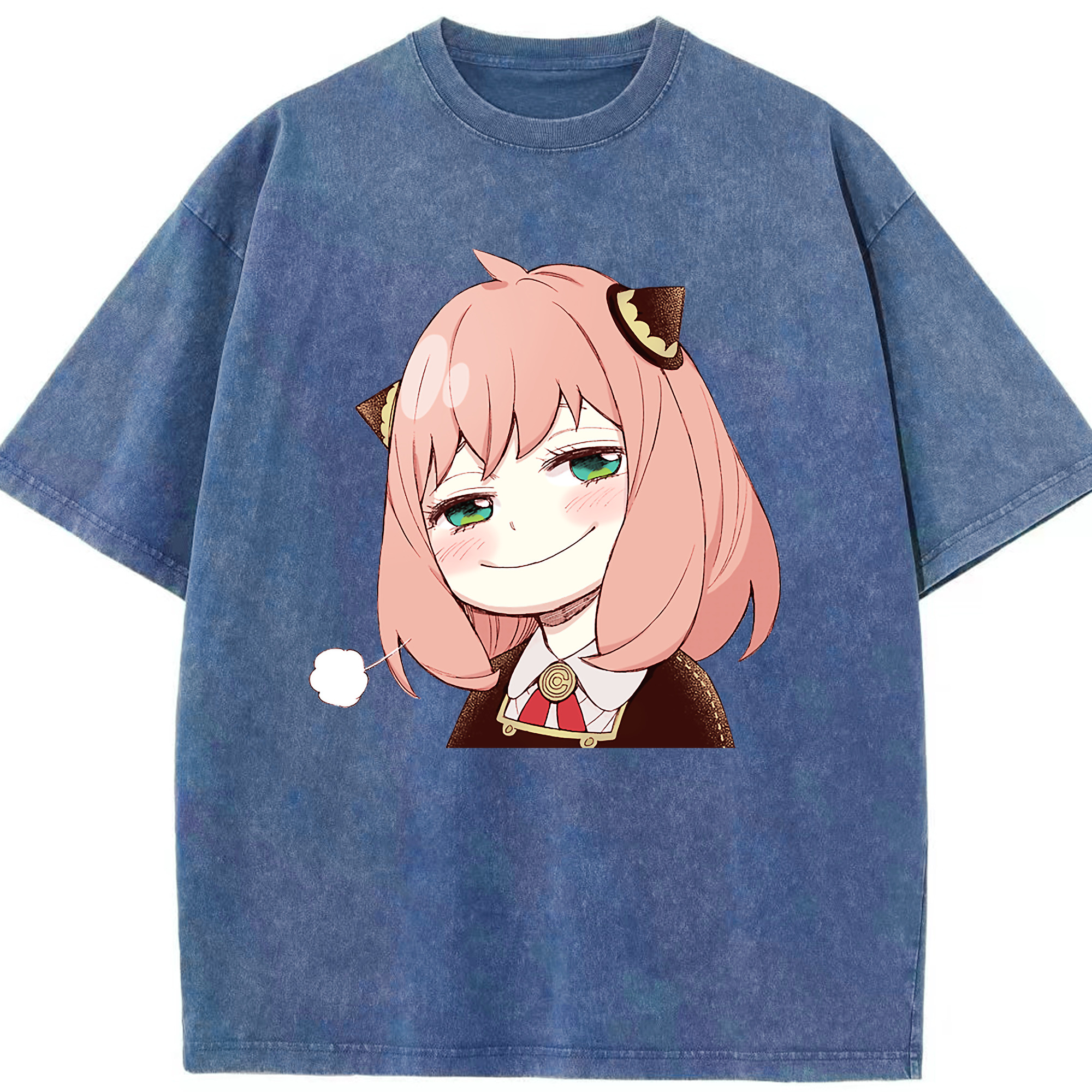 （画像用） SPY×FAMILY间谍家家酒 綿100% ヴィンテージ風 半袖Tシャツ（フロントプリント）