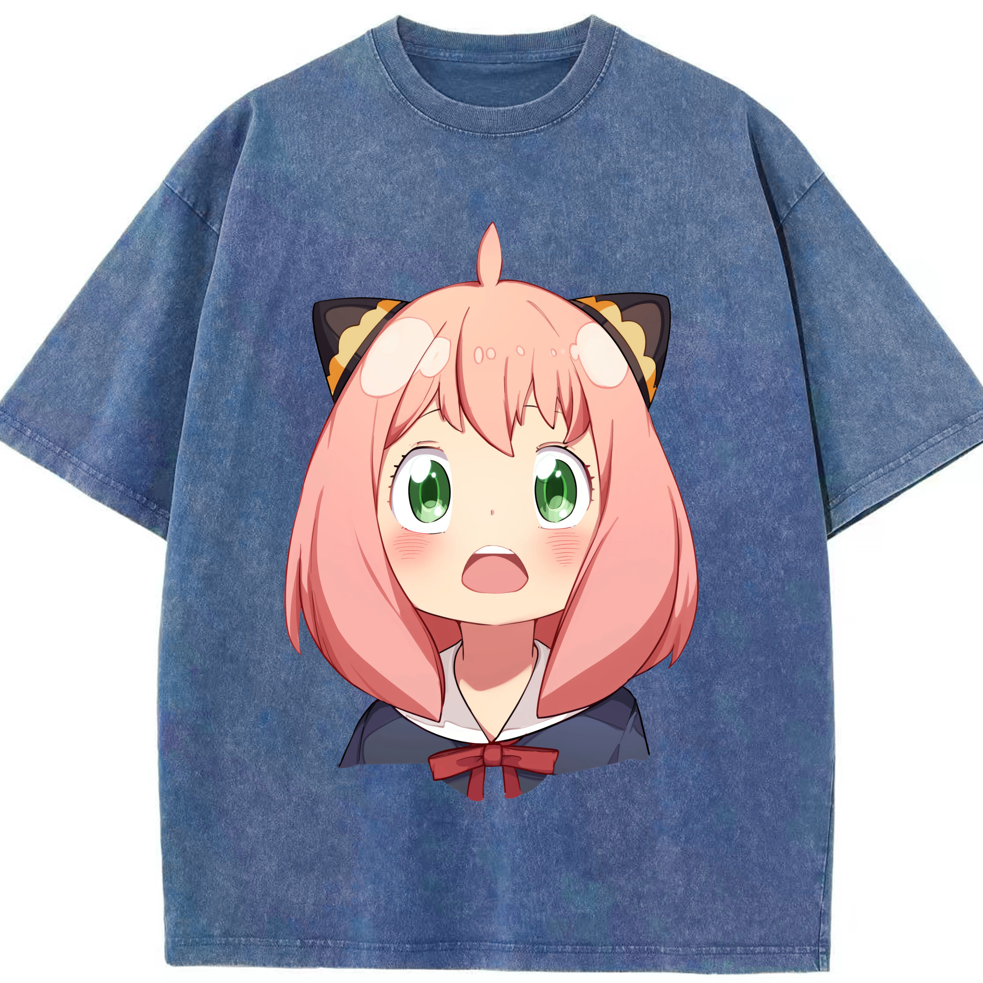 （画像用） SPY×FAMILY间谍家家酒 綿100% ヴィンテージ風 半袖Tシャツ（フロントプリント）