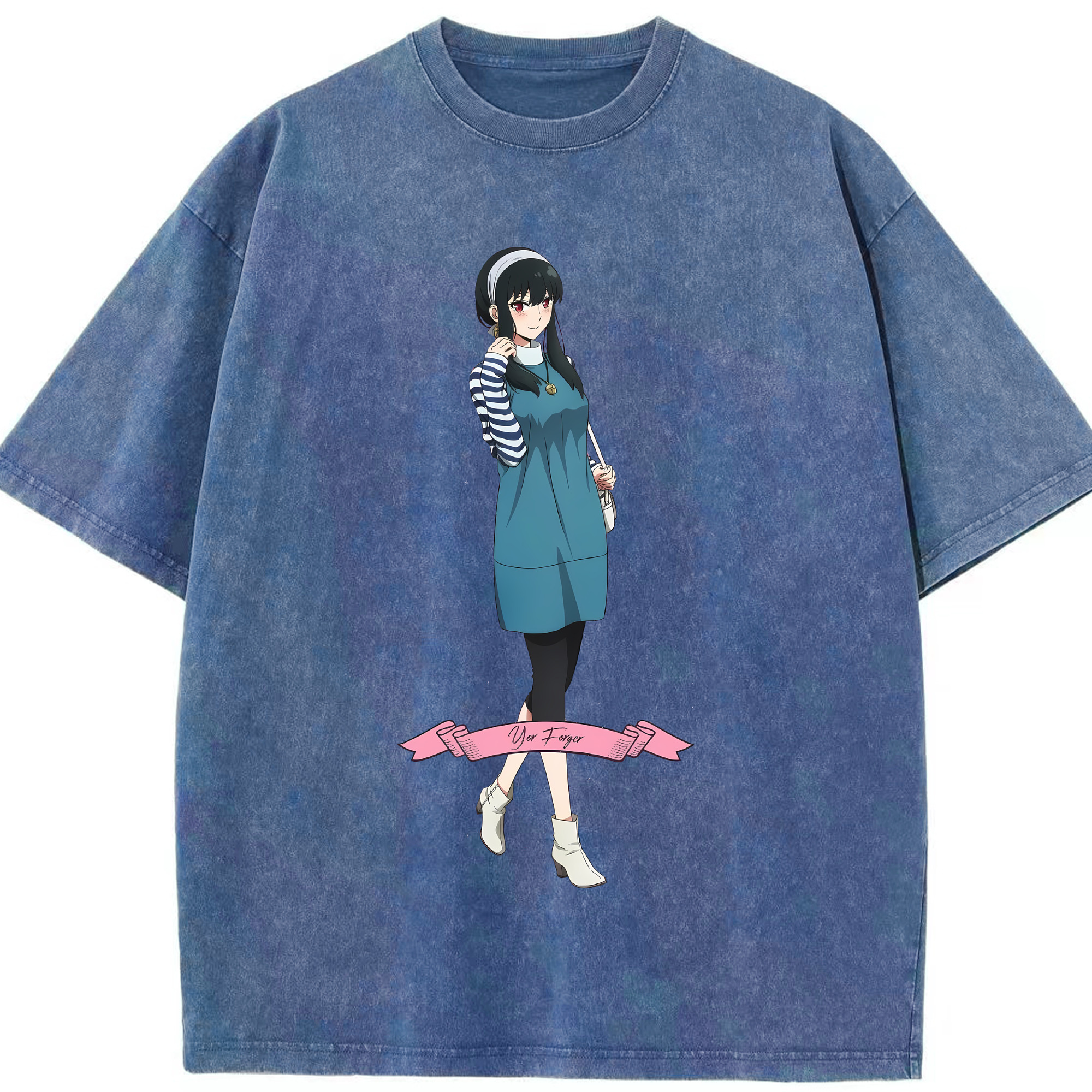（画像用） SPY×FAMILY间谍家家酒 綿100% ヴィンテージ風 半袖Tシャツ（フロントプリント）