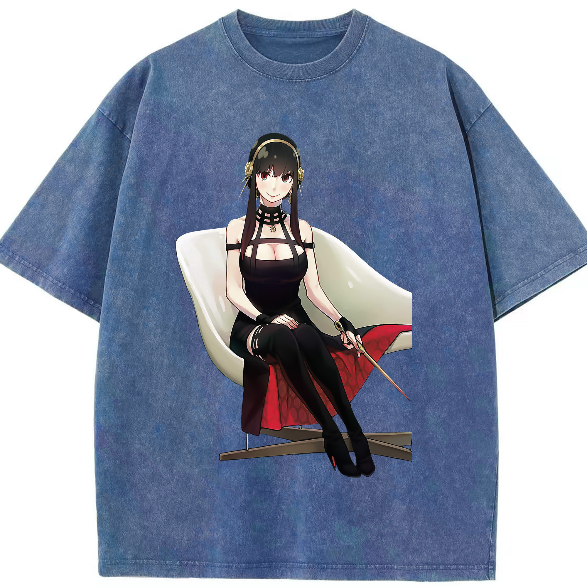 （画像用） SPY×FAMILY间谍家家酒 綿100% ヴィンテージ風 半袖Tシャツ（フロントプリント）