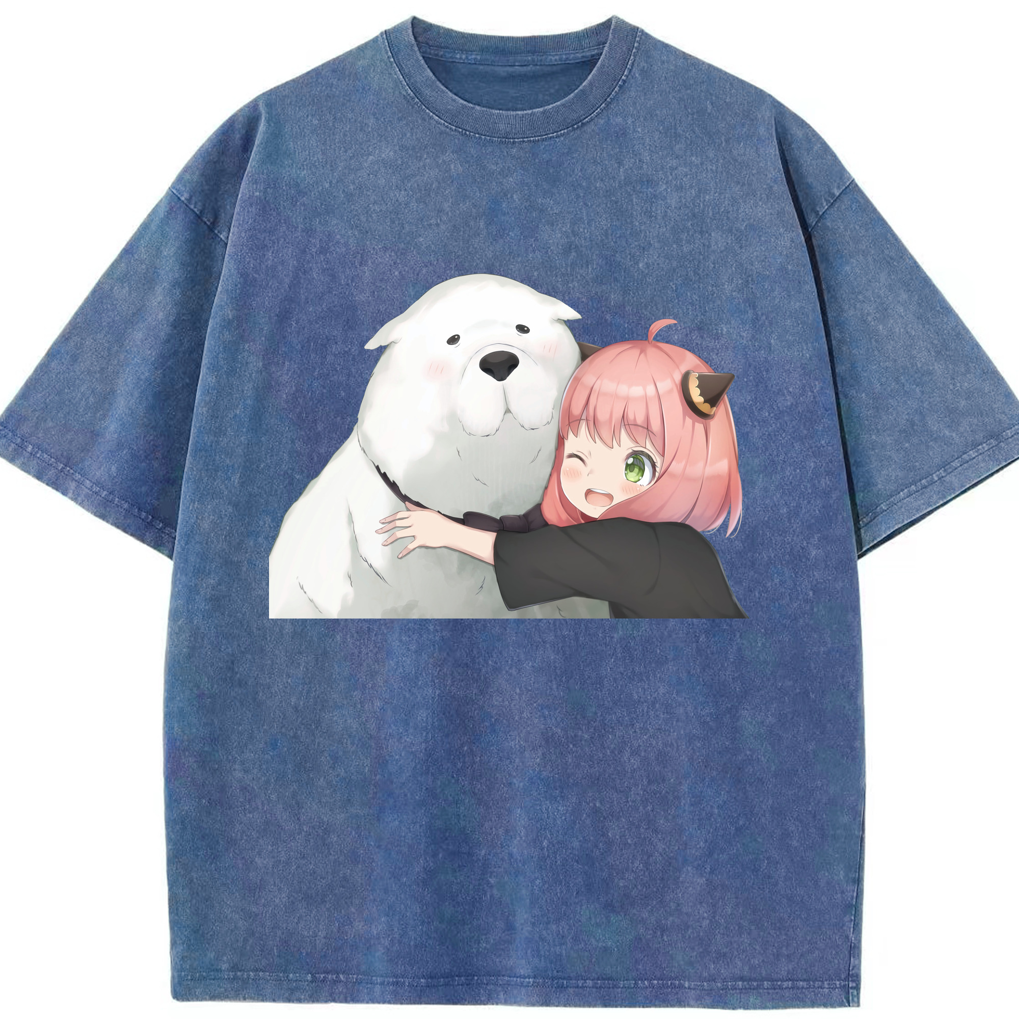 （画像用） SPY×FAMILY间谍家家酒 綿100% ヴィンテージ風 半袖Tシャツ（フロントプリント）