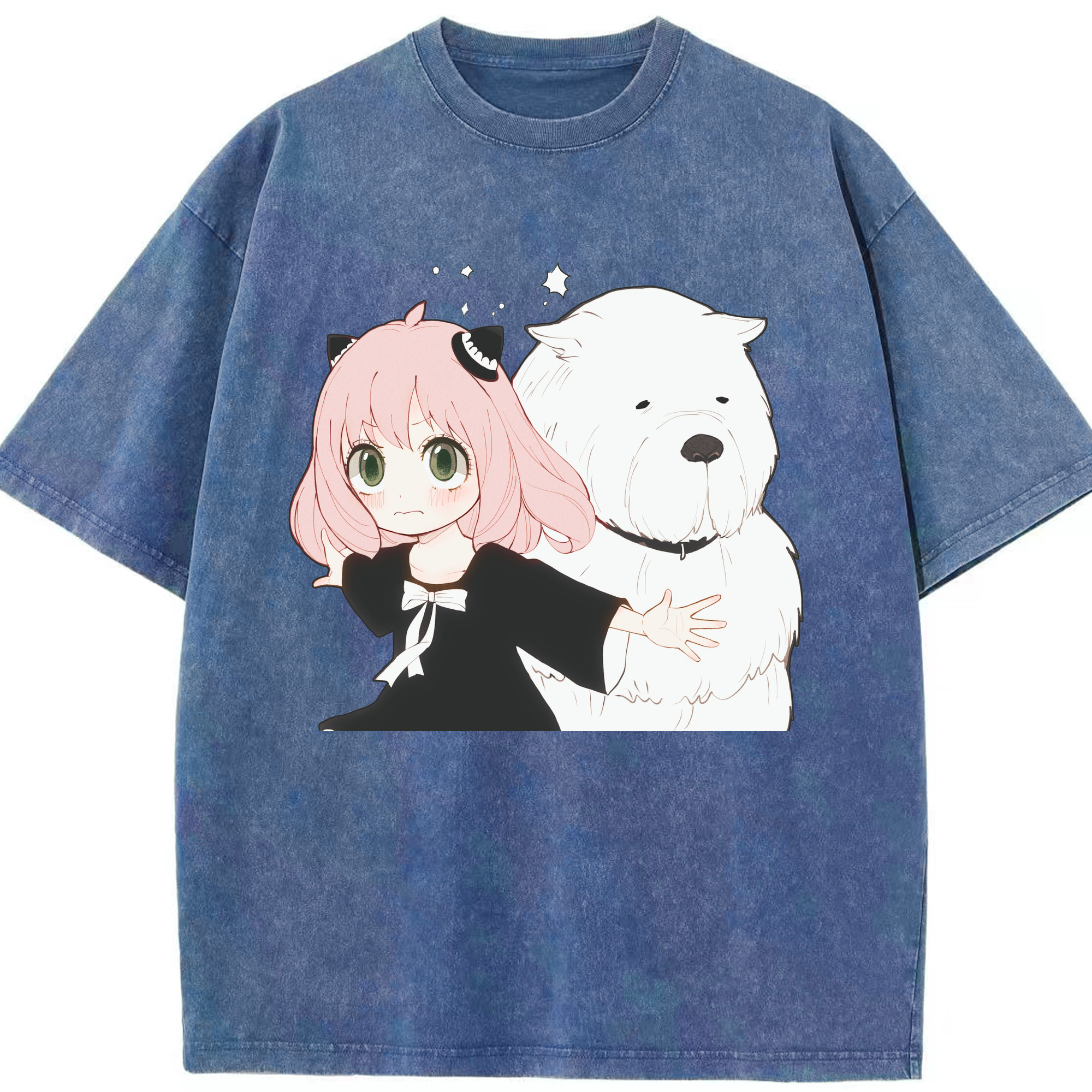 （画像用） SPY×FAMILY间谍家家酒 綿100% ヴィンテージ風 半袖Tシャツ（フロントプリント）