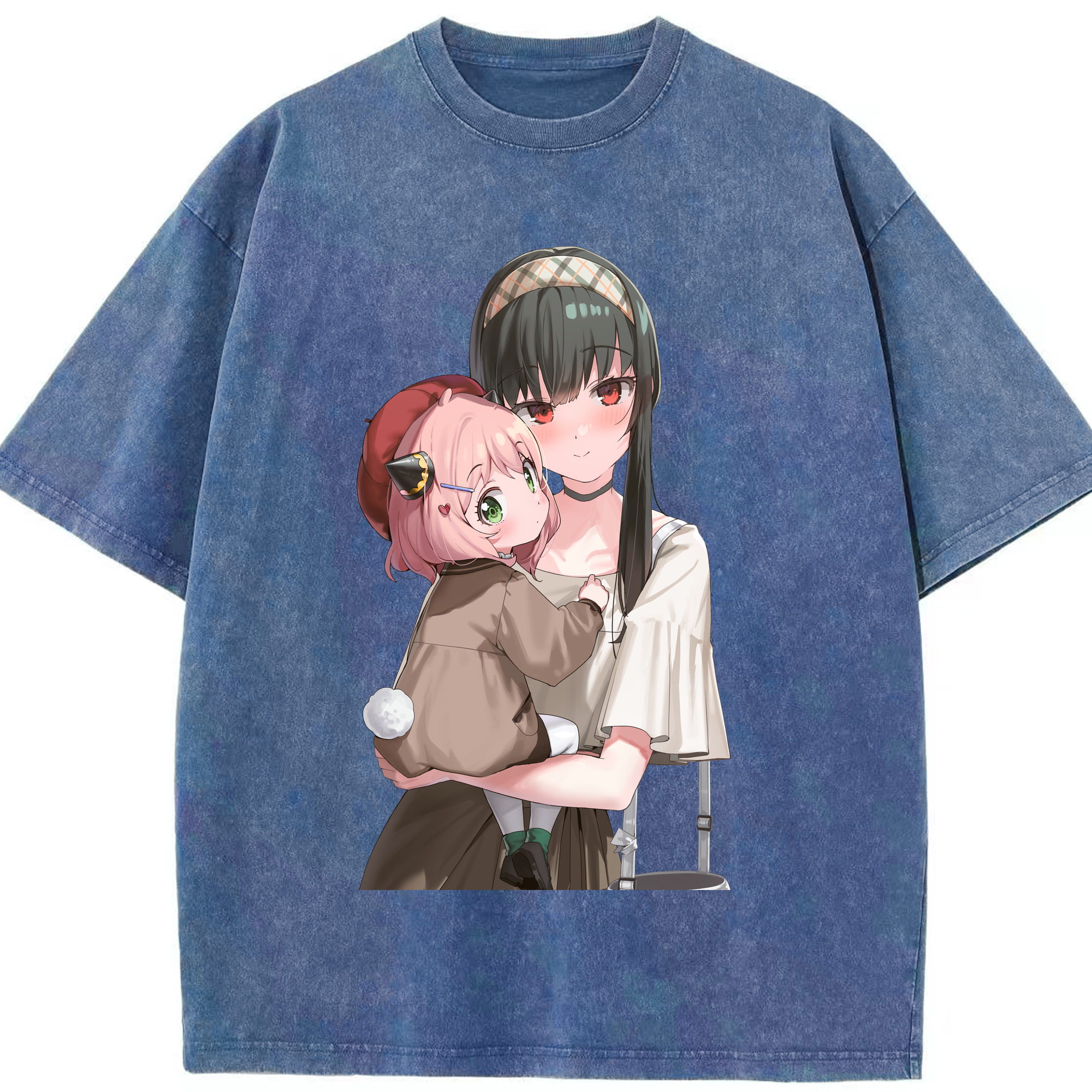 （画像用） SPY×FAMILY间谍家家酒 綿100% ヴィンテージ風 半袖Tシャツ（フロントプリント）