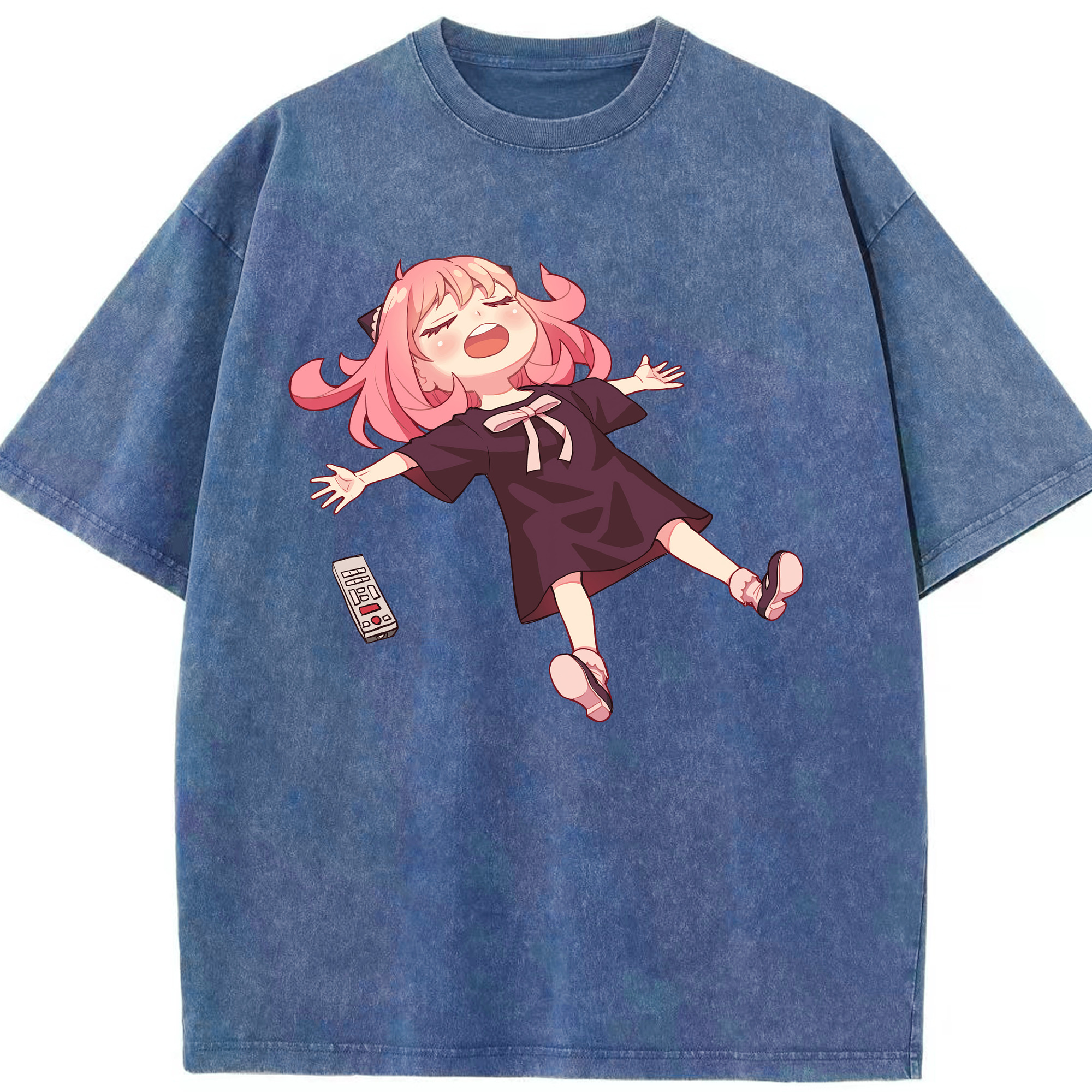 （画像用） SPY×FAMILY间谍家家酒 綿100% ヴィンテージ風 半袖Tシャツ（フロントプリント）