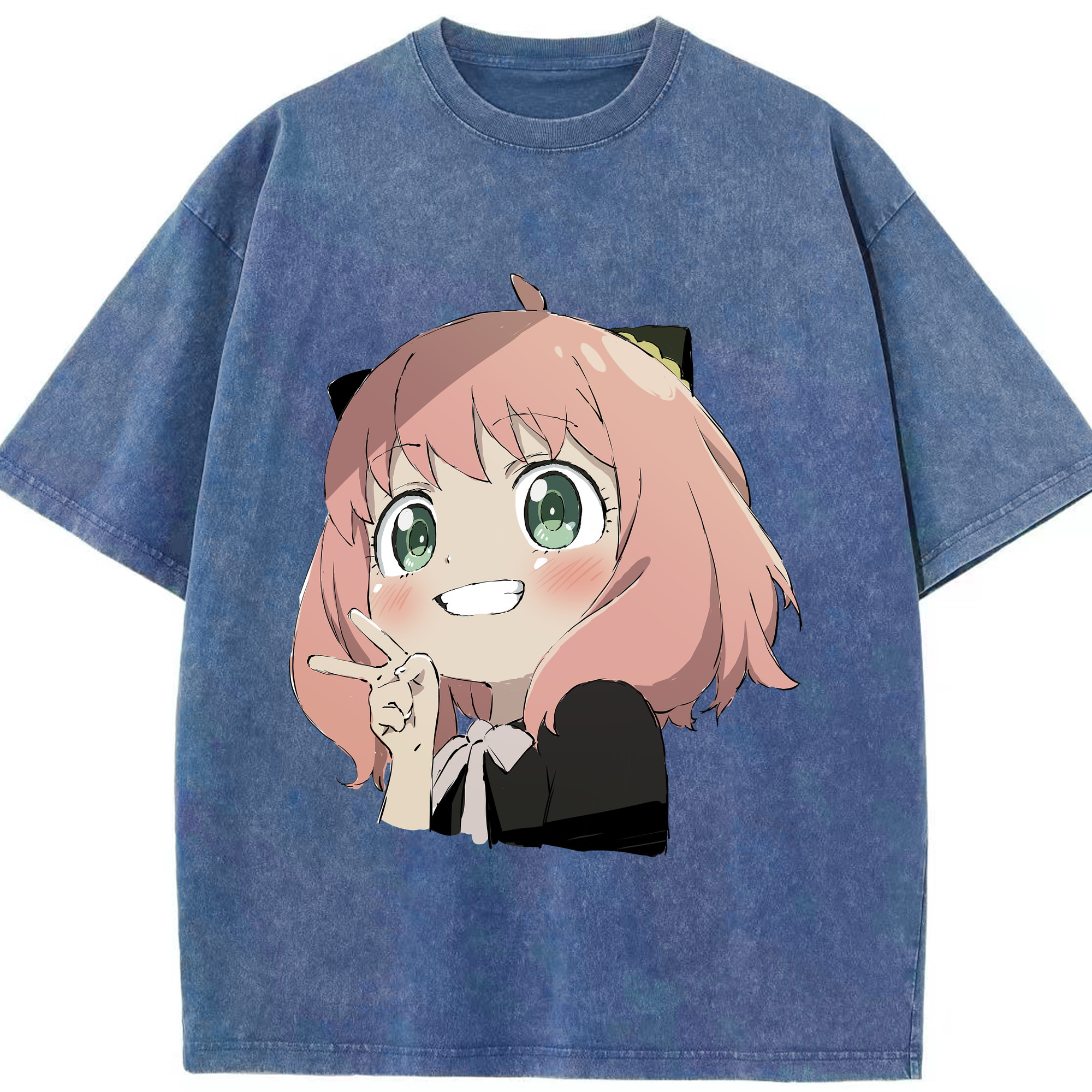 （画像用） SPY×FAMILY间谍家家酒 綿100% ヴィンテージ風 半袖Tシャツ（フロントプリント）