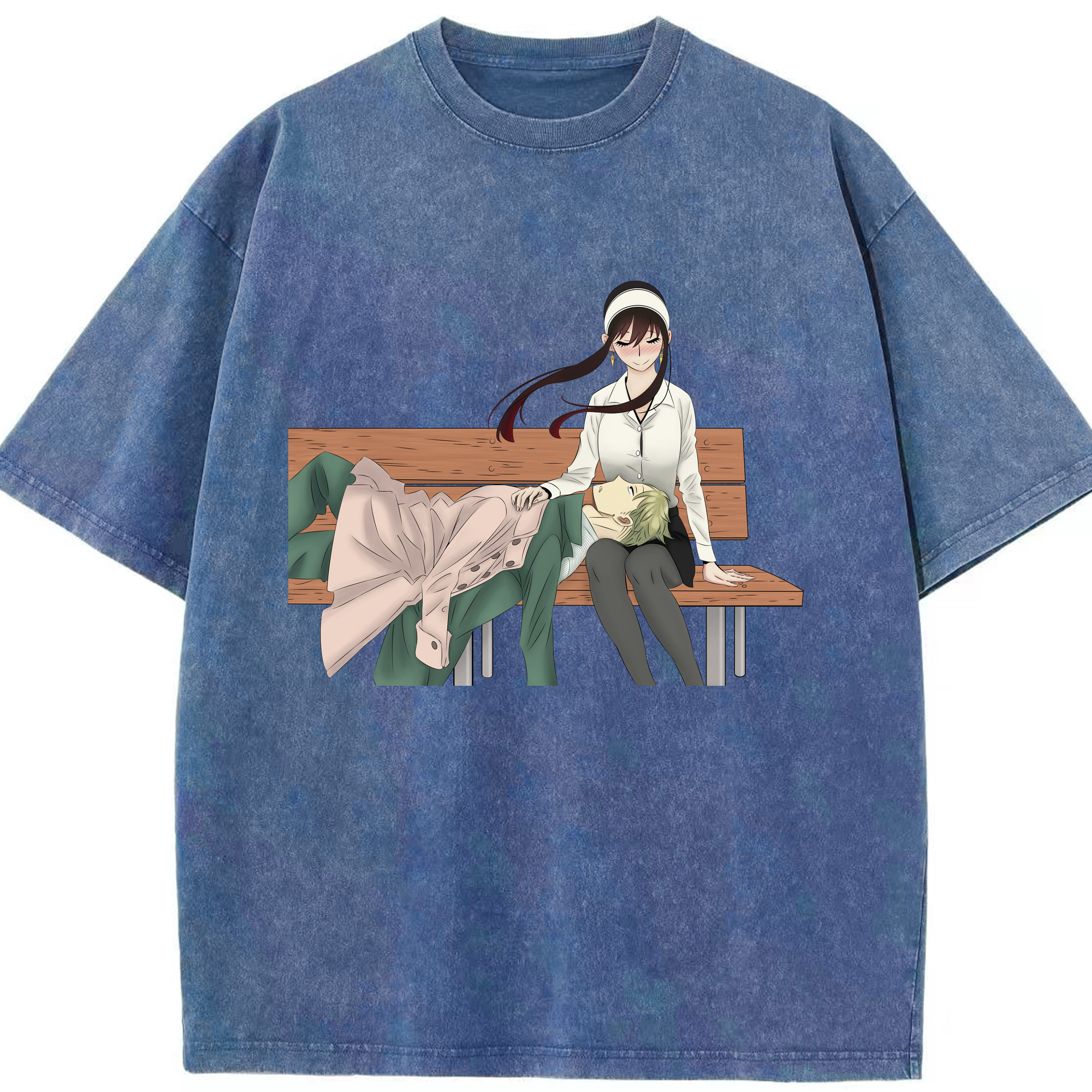（画像用） SPY×FAMILY间谍家家酒 綿100% ヴィンテージ風 半袖Tシャツ（フロントプリント）