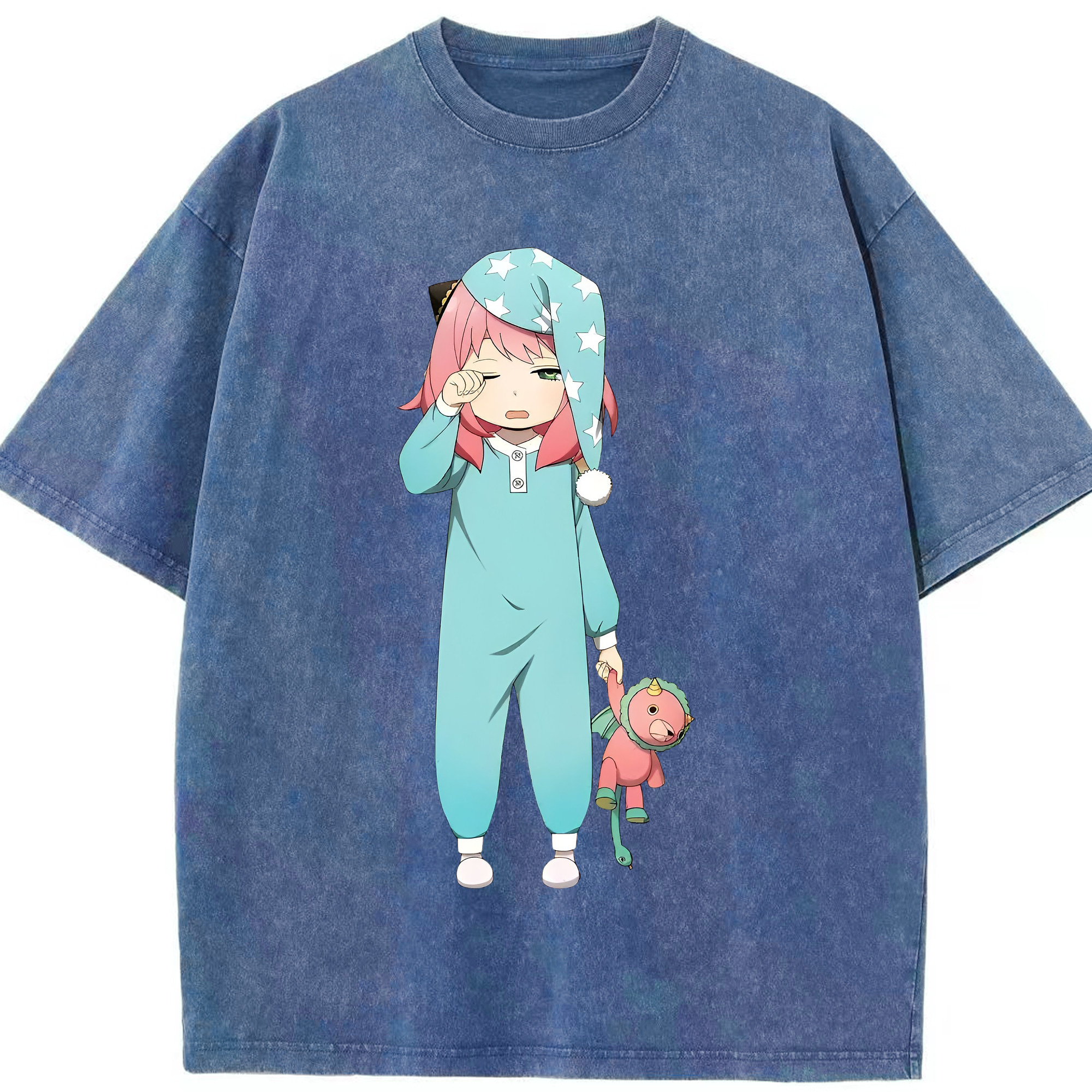 （画像用） SPY×FAMILY间谍家家酒 綿100% ヴィンテージ風 半袖Tシャツ（フロントプリント）