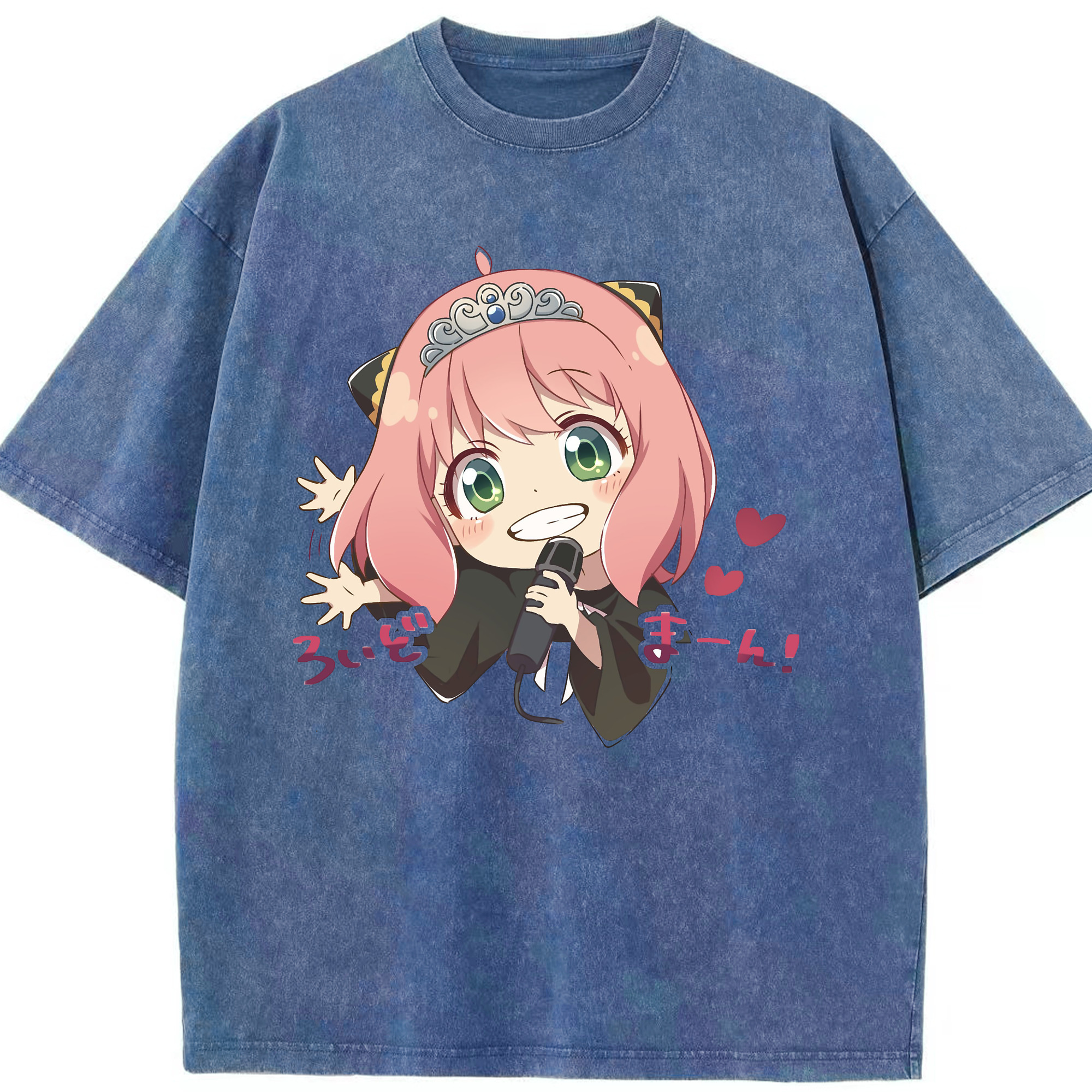 （画像用） SPY×FAMILY间谍家家酒 綿100% ヴィンテージ風 半袖Tシャツ（フロントプリント）