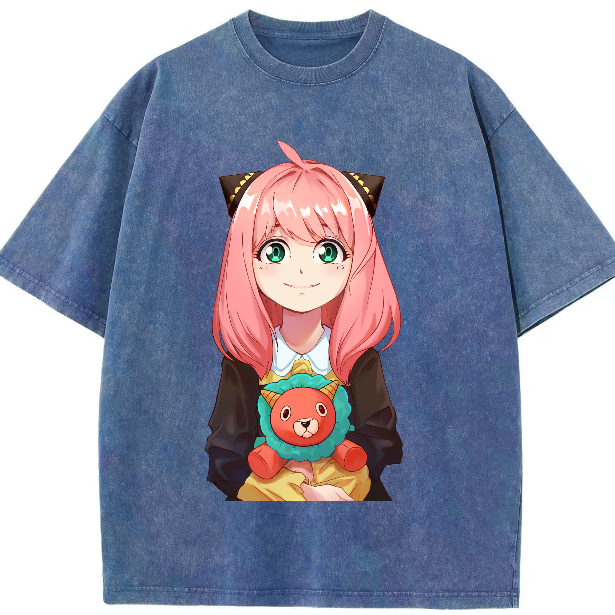 （画像用） SPY×FAMILY间谍家家酒 綿100% ヴィンテージ風 半袖Tシャツ（フロントプリント）