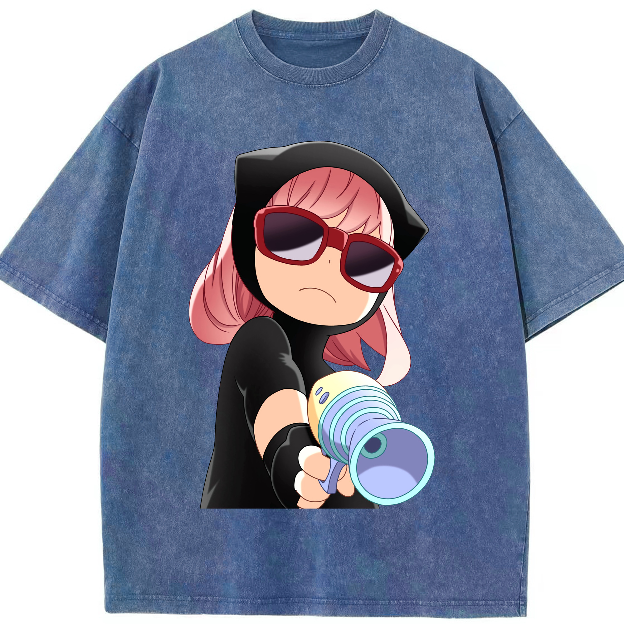（画像用） SPY×FAMILY间谍家家酒 綿100% ヴィンテージ風 半袖Tシャツ（フロントプリント）