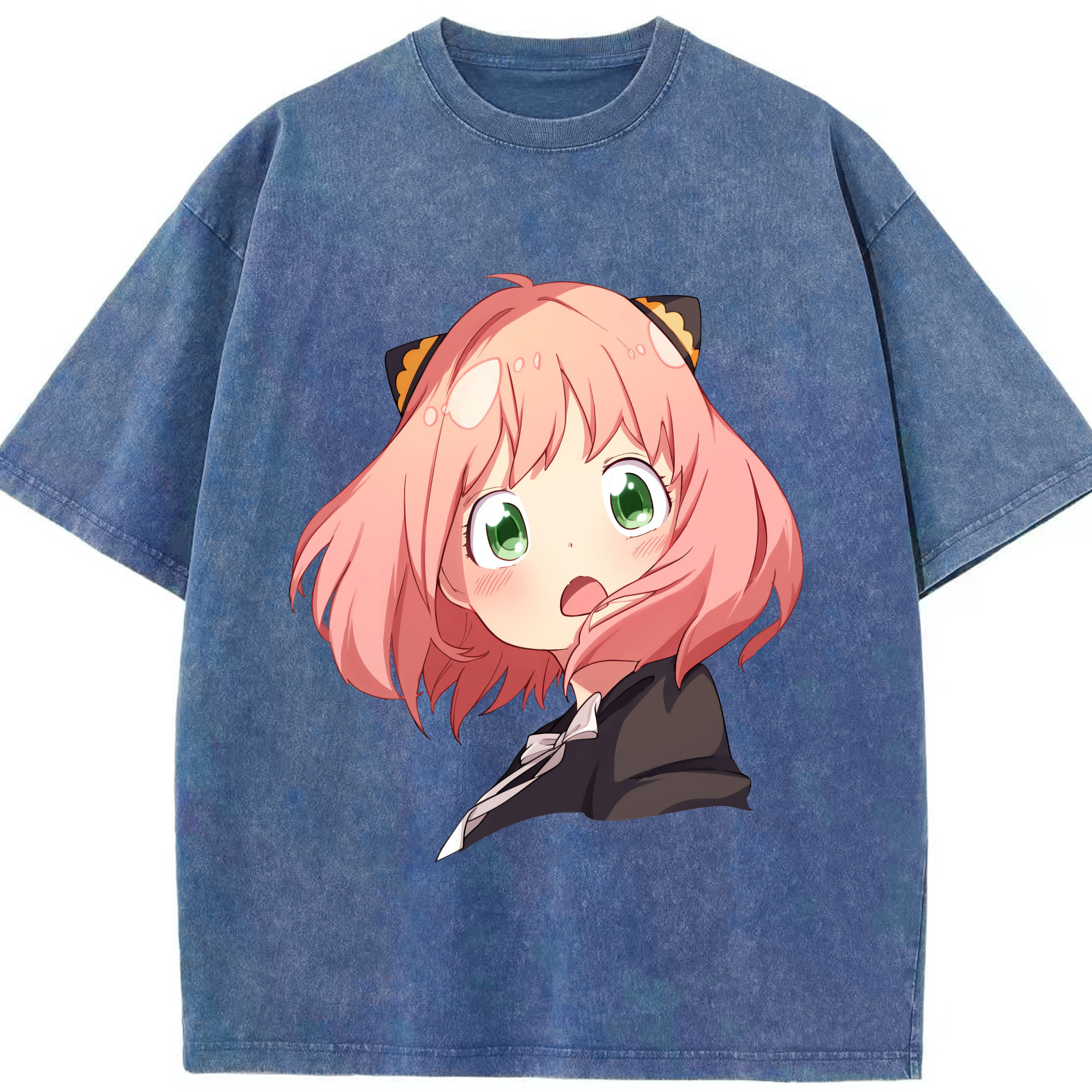 （画像用） SPY×FAMILY间谍家家酒 綿100% ヴィンテージ風 半袖Tシャツ（フロントプリント）