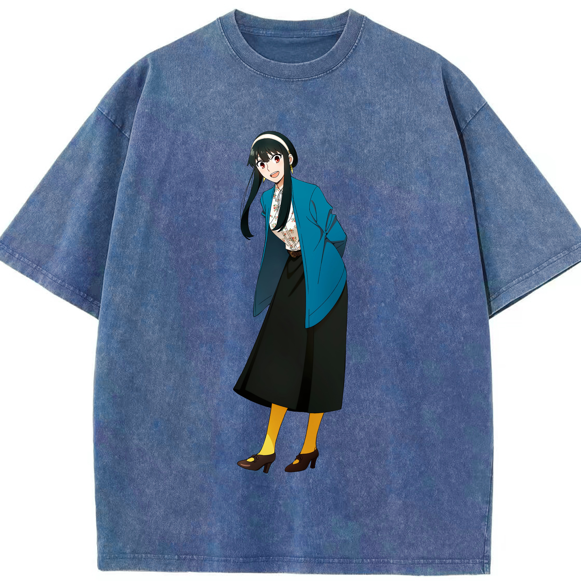 （画像用） SPY×FAMILY间谍家家酒 綿100% ヴィンテージ風 半袖Tシャツ（フロントプリント）