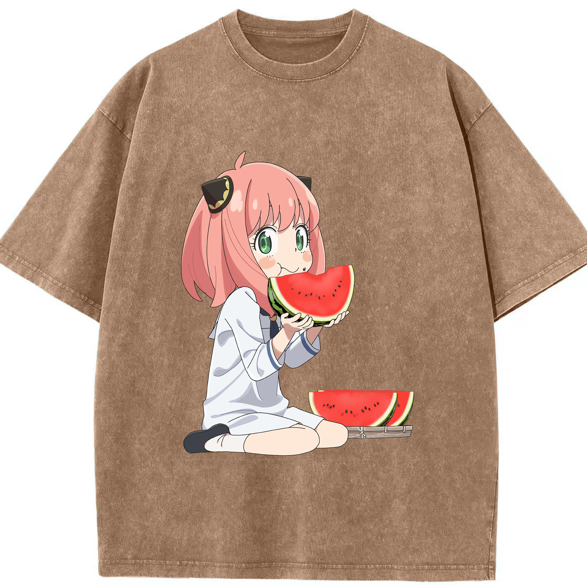 （画像用） SPY×FAMILY间谍家家酒 綿100% ヴィンテージ風 半袖Tシャツ（フロントプリント）