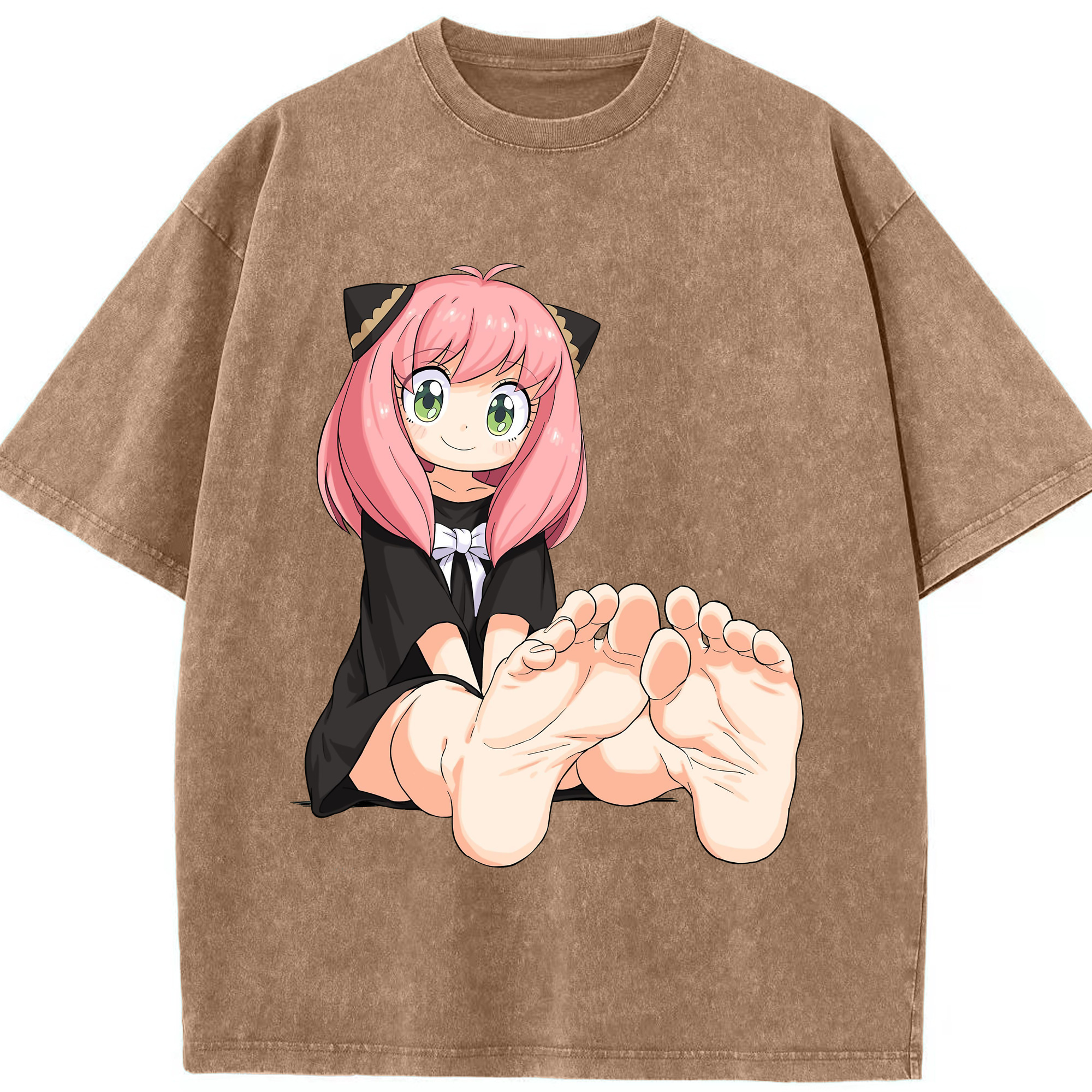 （画像用） SPY×FAMILY间谍家家酒 綿100% ヴィンテージ風 半袖Tシャツ（フロントプリント）