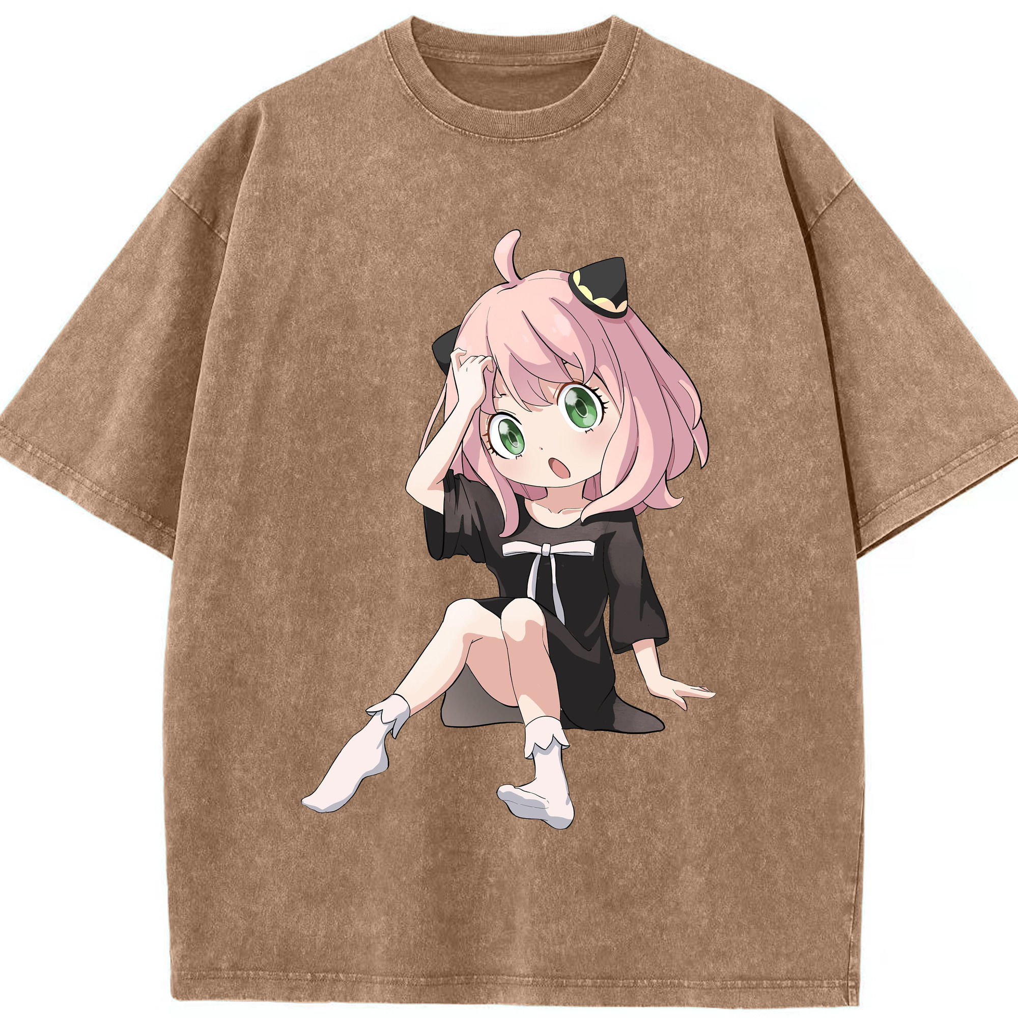 （画像用） SPY×FAMILY间谍家家酒 綿100% ヴィンテージ風 半袖Tシャツ（フロントプリント）