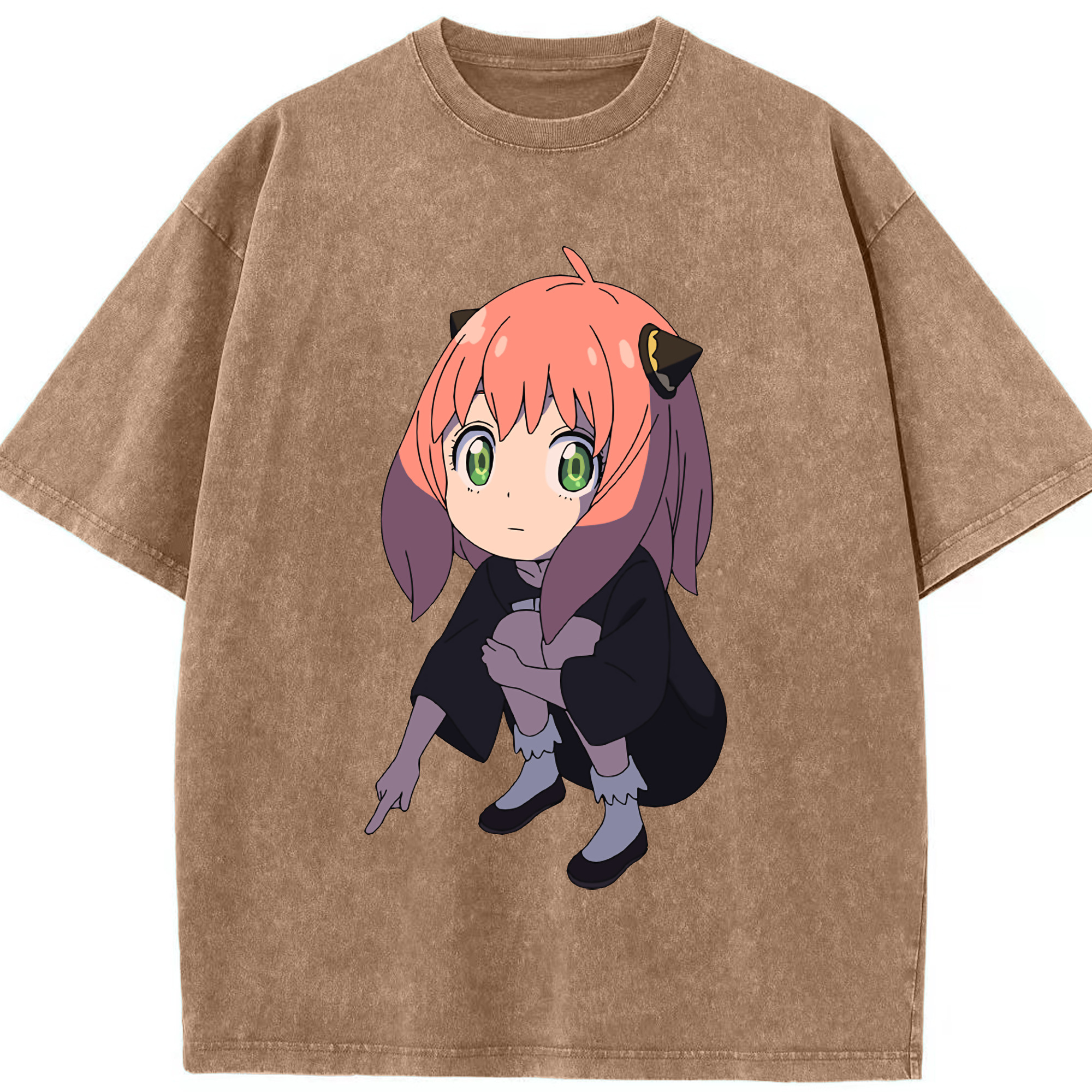 （画像用） SPY×FAMILY间谍家家酒 綿100% ヴィンテージ風 半袖Tシャツ（フロントプリント）