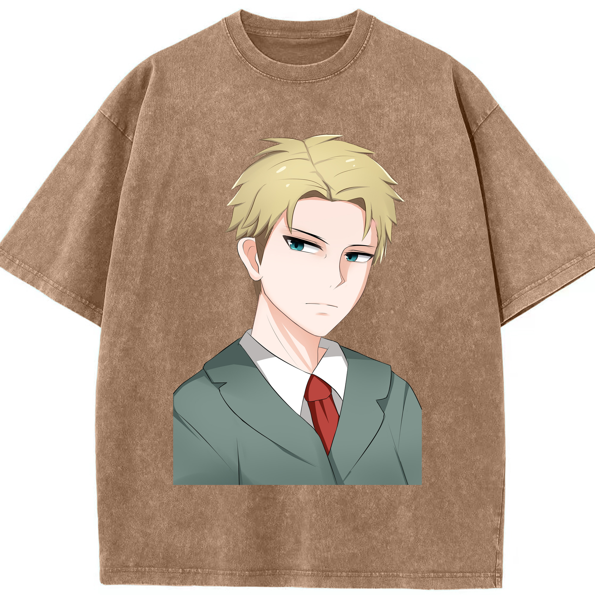 （画像用） SPY×FAMILY间谍家家酒 綿100% ヴィンテージ風 半袖Tシャツ（フロントプリント）