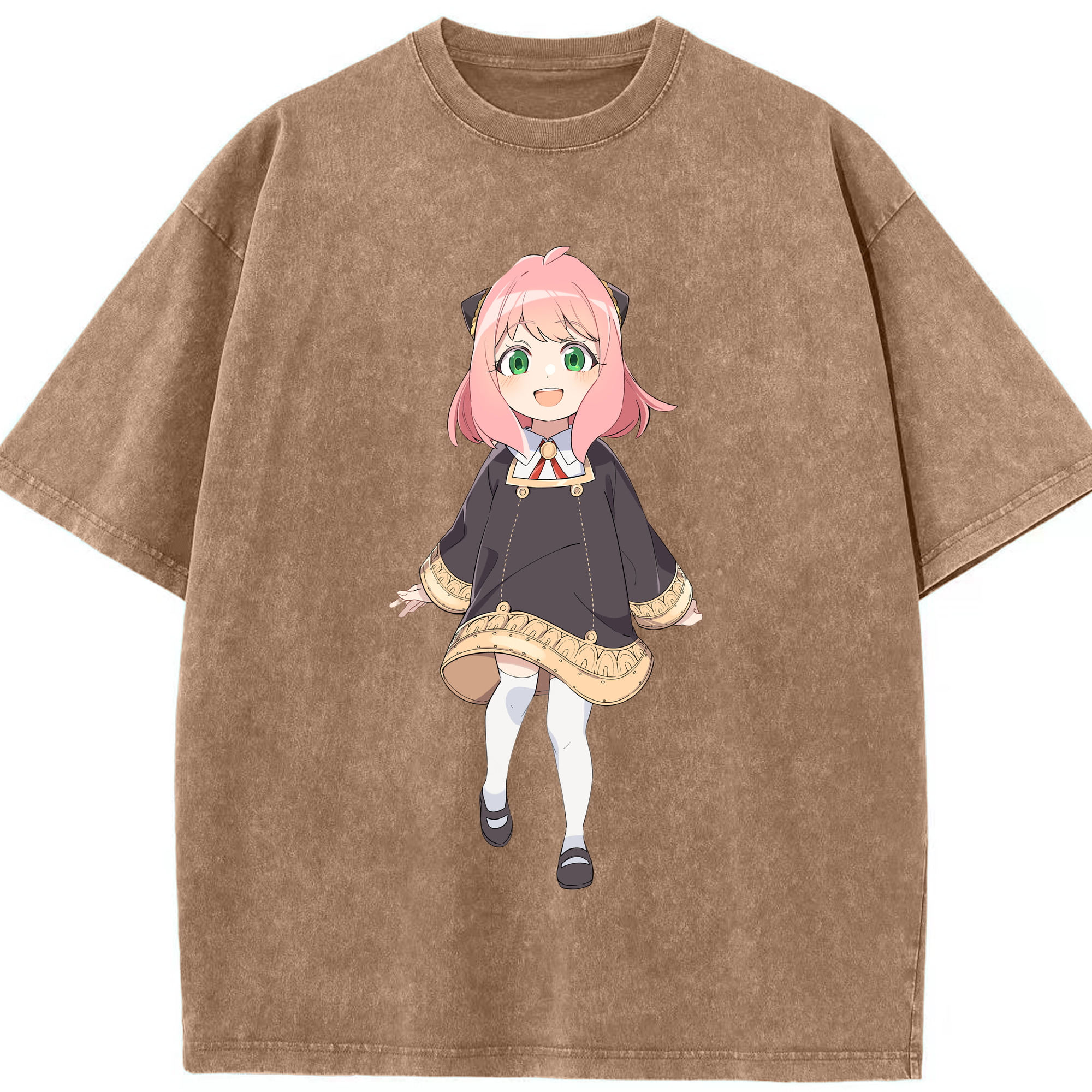 （画像用） SPY×FAMILY间谍家家酒 綿100% ヴィンテージ風 半袖Tシャツ（フロントプリント）