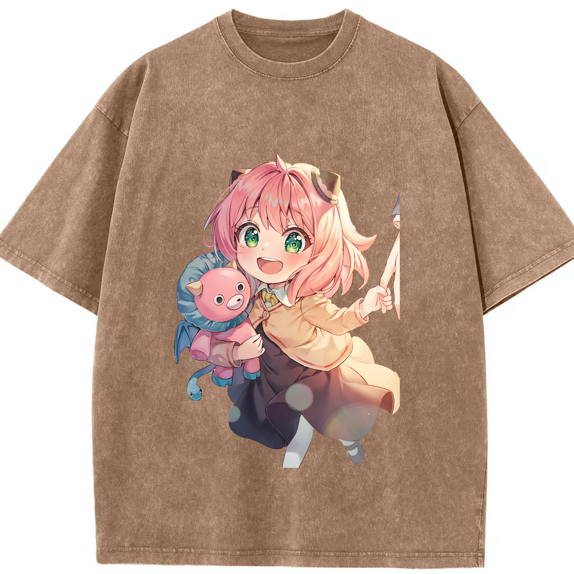 （画像用） SPY×FAMILY间谍家家酒 綿100% ヴィンテージ風 半袖Tシャツ（フロントプリント）