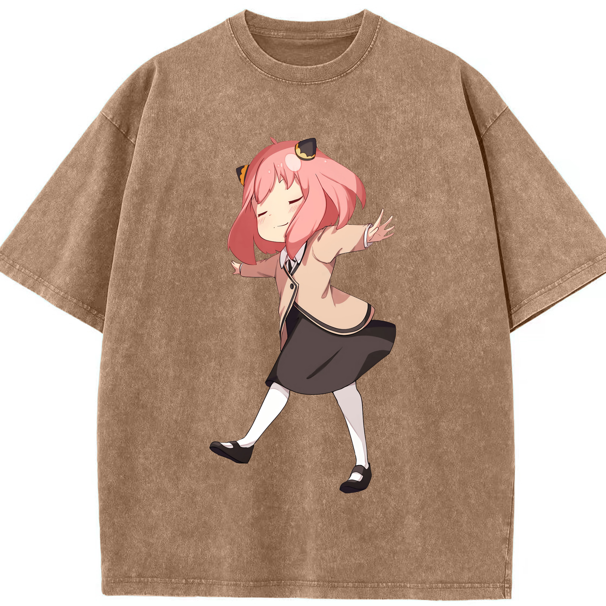 （画像用） SPY×FAMILY间谍家家酒 綿100% ヴィンテージ風 半袖Tシャツ（フロントプリント）