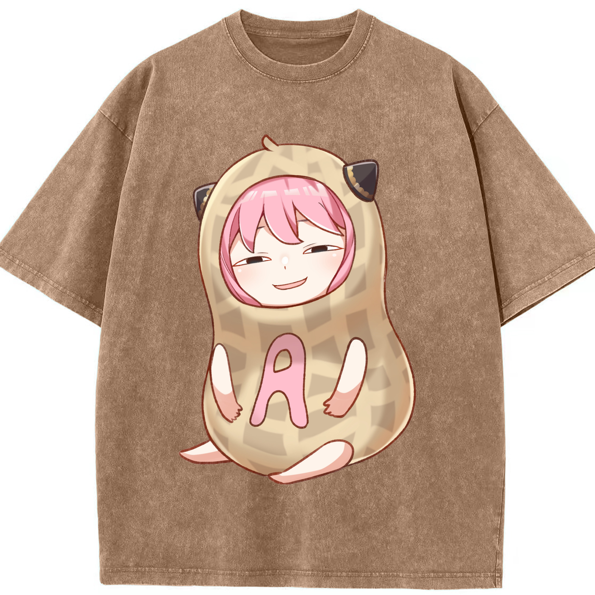 （画像用） SPY×FAMILY间谍家家酒 綿100% ヴィンテージ風 半袖Tシャツ（フロントプリント）