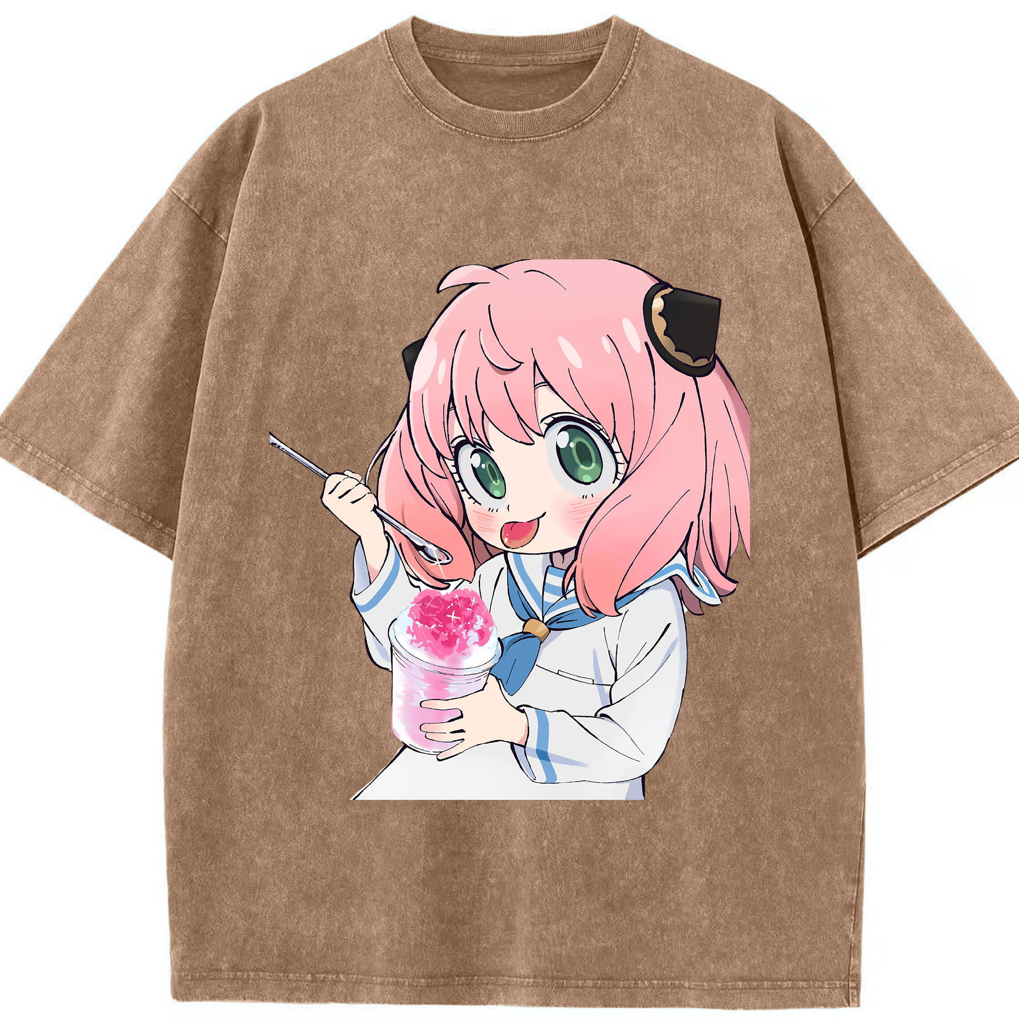 （画像用） SPY×FAMILY间谍家家酒 綿100% ヴィンテージ風 半袖Tシャツ（フロントプリント）