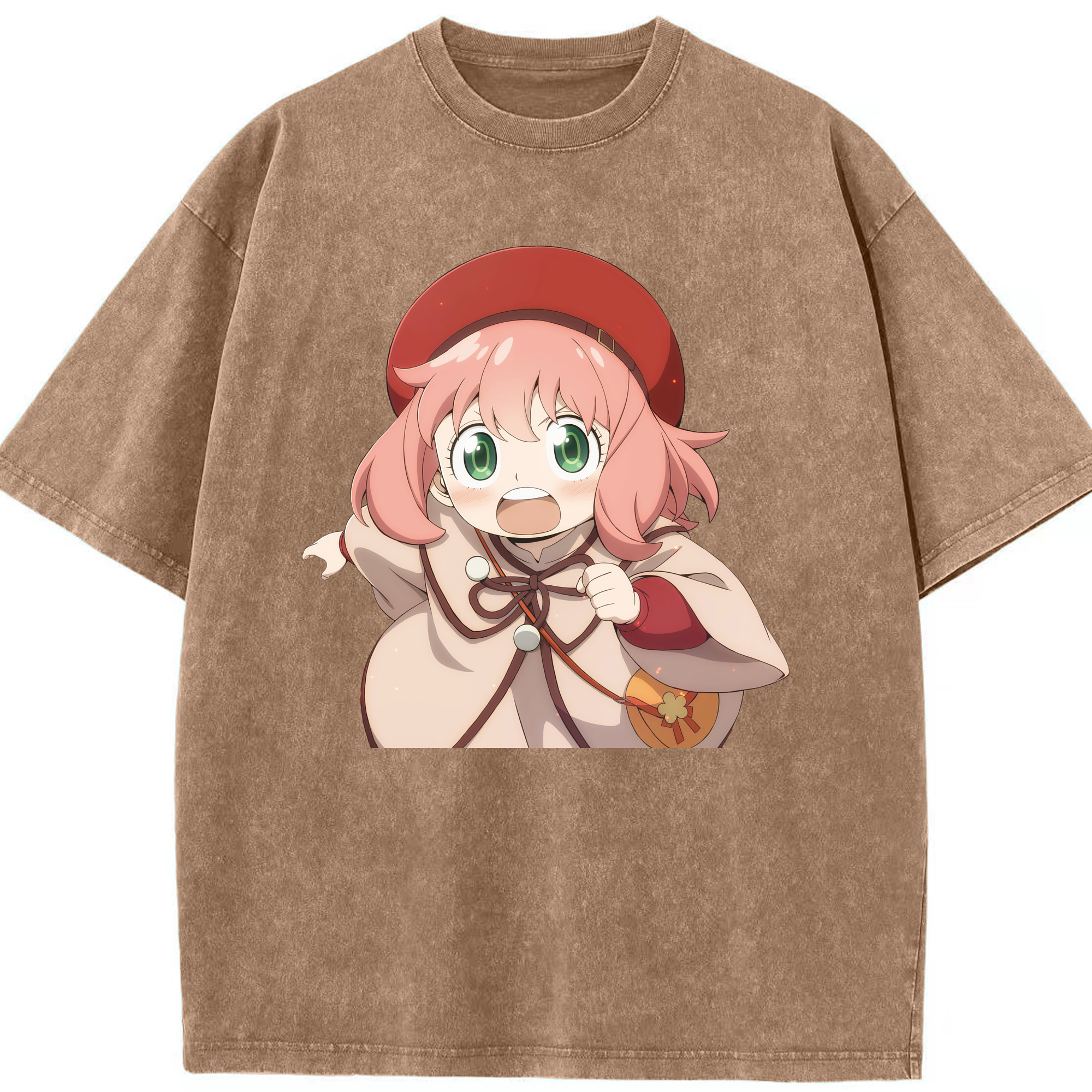 （画像用） SPY×FAMILY间谍家家酒 綿100% ヴィンテージ風 半袖Tシャツ（フロントプリント）