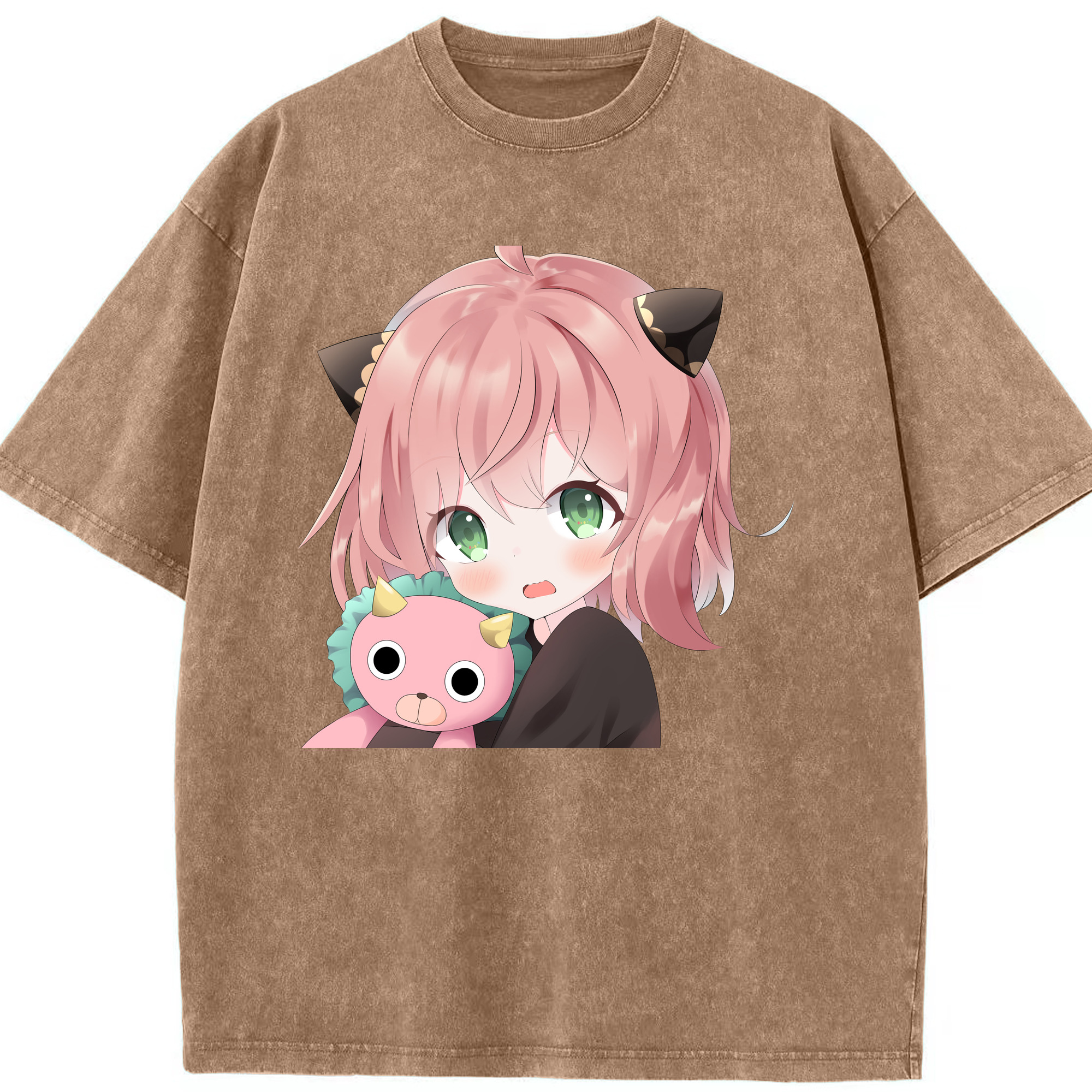 （画像用） SPY×FAMILY间谍家家酒 綿100% ヴィンテージ風 半袖Tシャツ（フロントプリント）