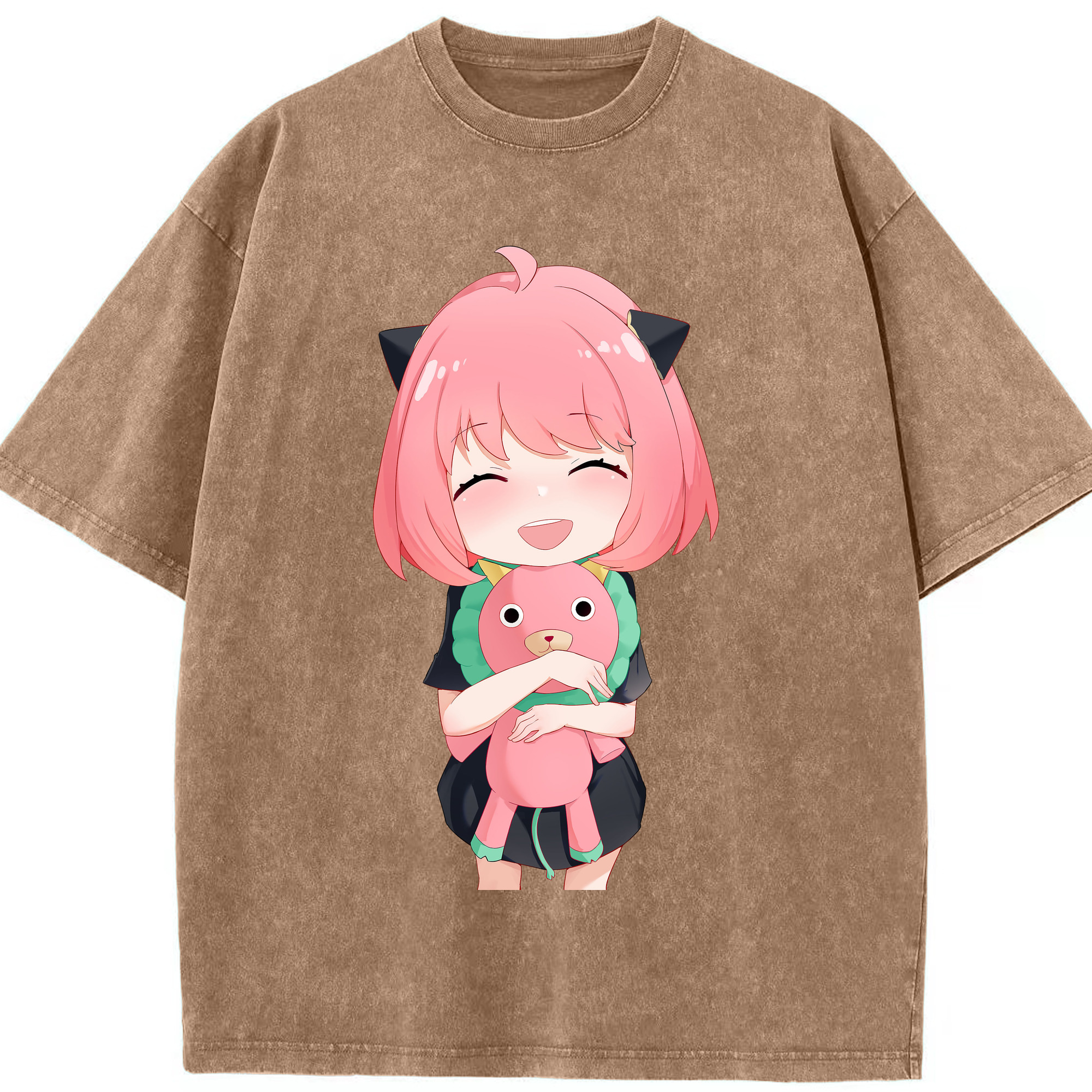 （画像用） SPY×FAMILY间谍家家酒 綿100% ヴィンテージ風 半袖Tシャツ（フロントプリント）
