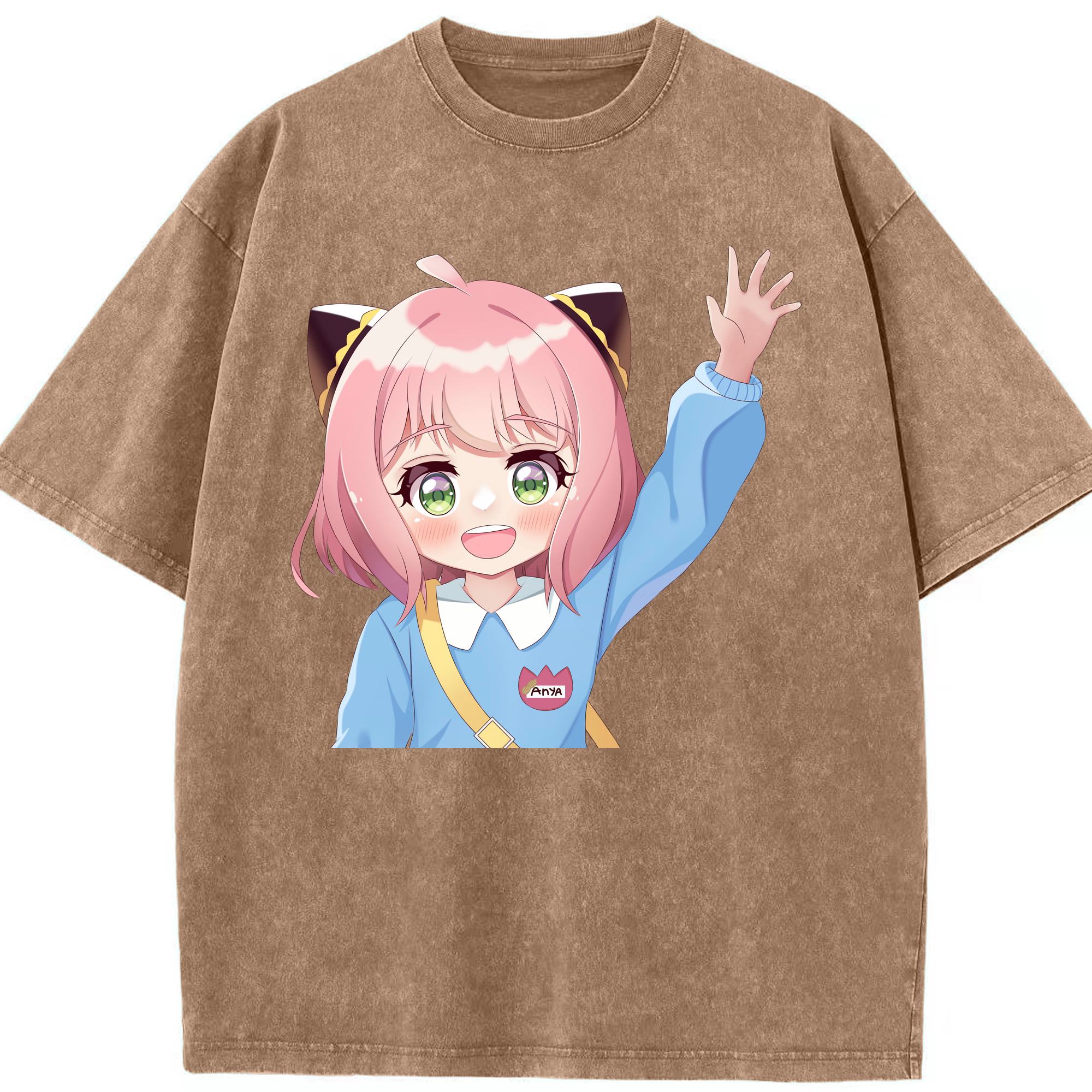 （画像用） SPY×FAMILY间谍家家酒 綿100% ヴィンテージ風 半袖Tシャツ（フロントプリント）