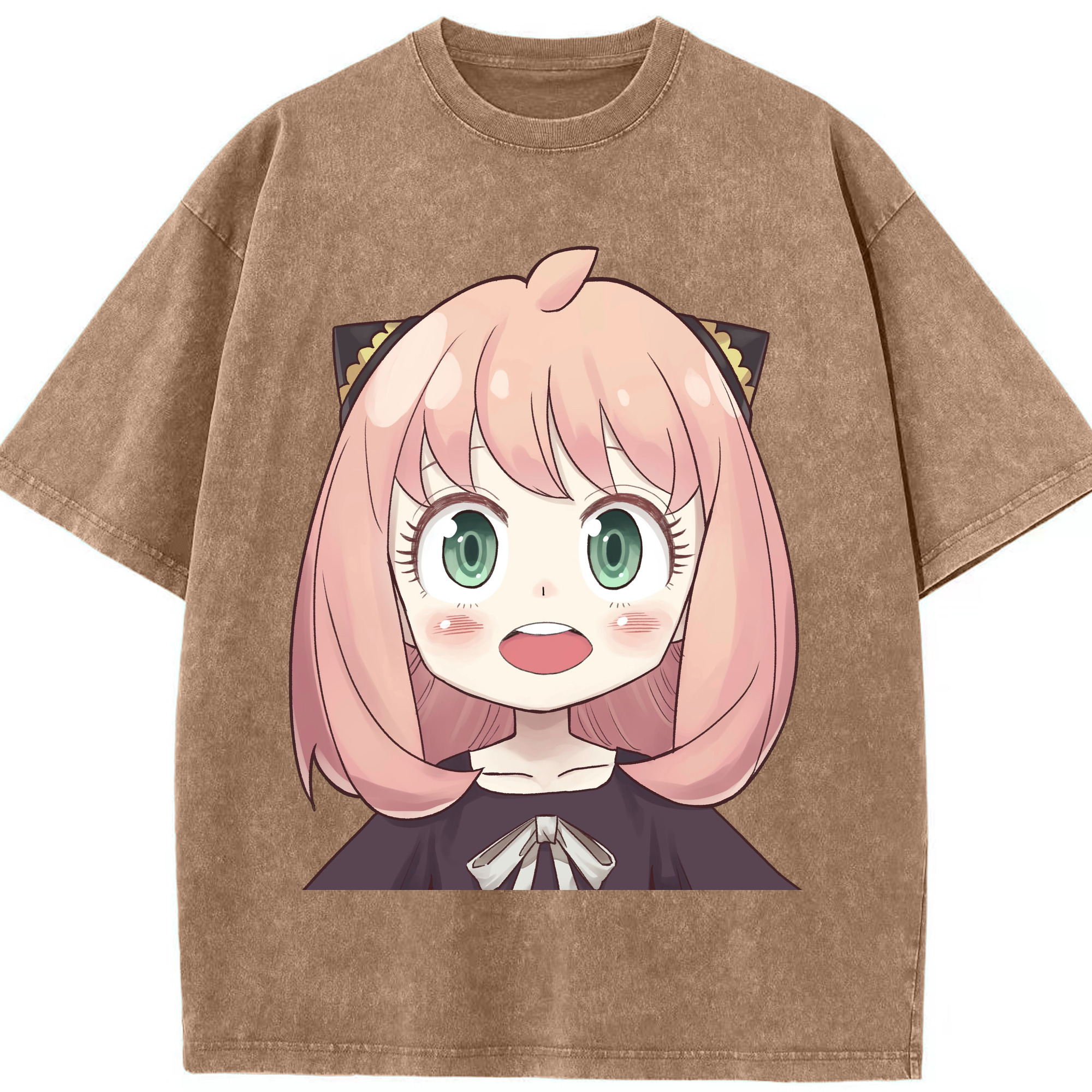 （画像用） SPY×FAMILY间谍家家酒 綿100% ヴィンテージ風 半袖Tシャツ（フロントプリント）