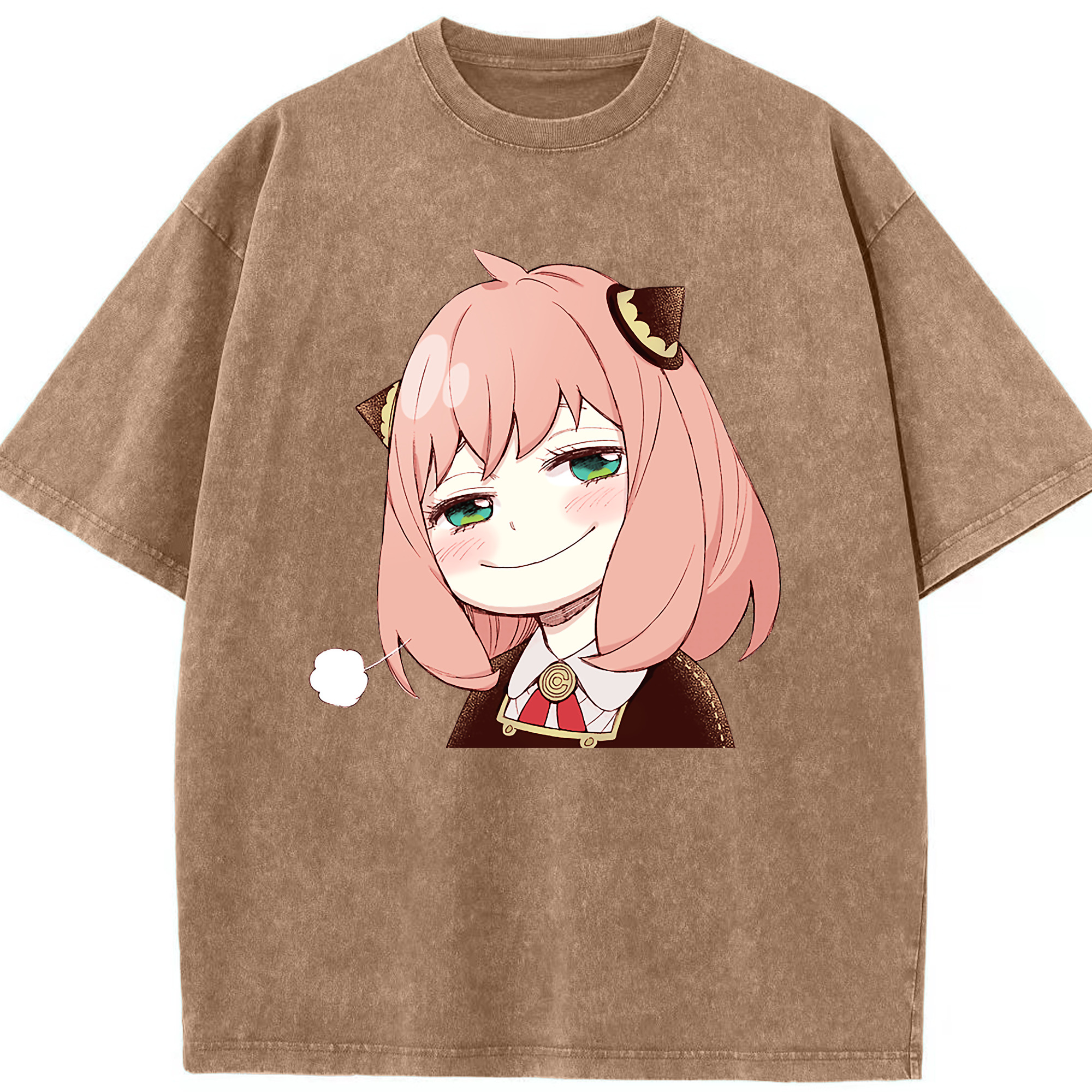 （画像用） SPY×FAMILY间谍家家酒 綿100% ヴィンテージ風 半袖Tシャツ（フロントプリント）