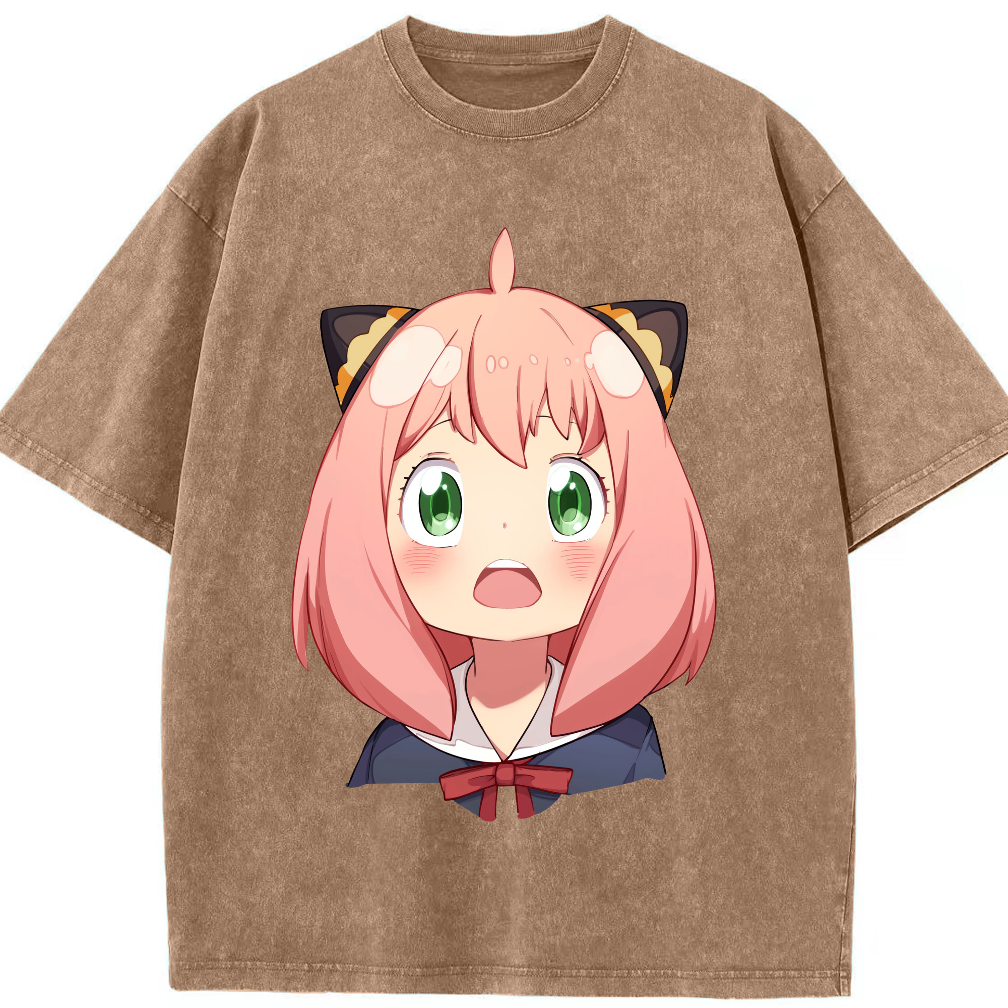 （画像用） SPY×FAMILY间谍家家酒 綿100% ヴィンテージ風 半袖Tシャツ（フロントプリント）