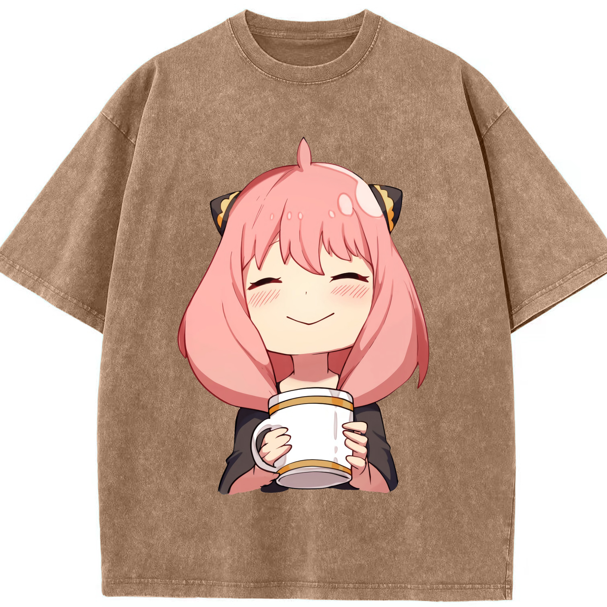 （画像用） SPY×FAMILY间谍家家酒 綿100% ヴィンテージ風 半袖Tシャツ（フロントプリント）