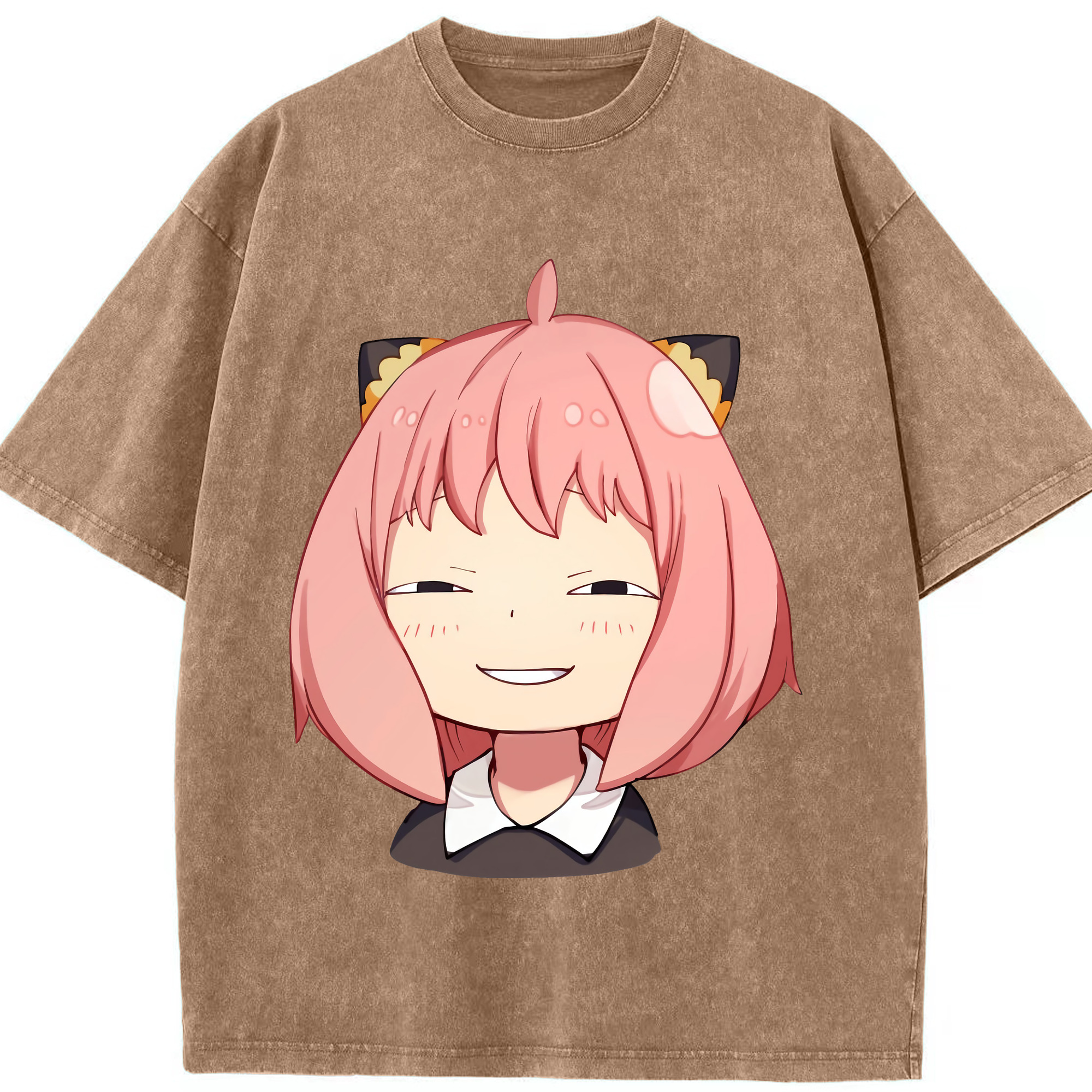（画像用） SPY×FAMILY间谍家家酒 綿100% ヴィンテージ風 半袖Tシャツ（フロントプリント）