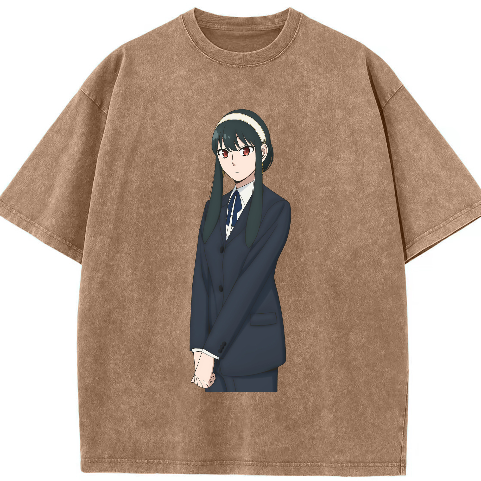 （画像用） SPY×FAMILY间谍家家酒 綿100% ヴィンテージ風 半袖Tシャツ（フロントプリント）