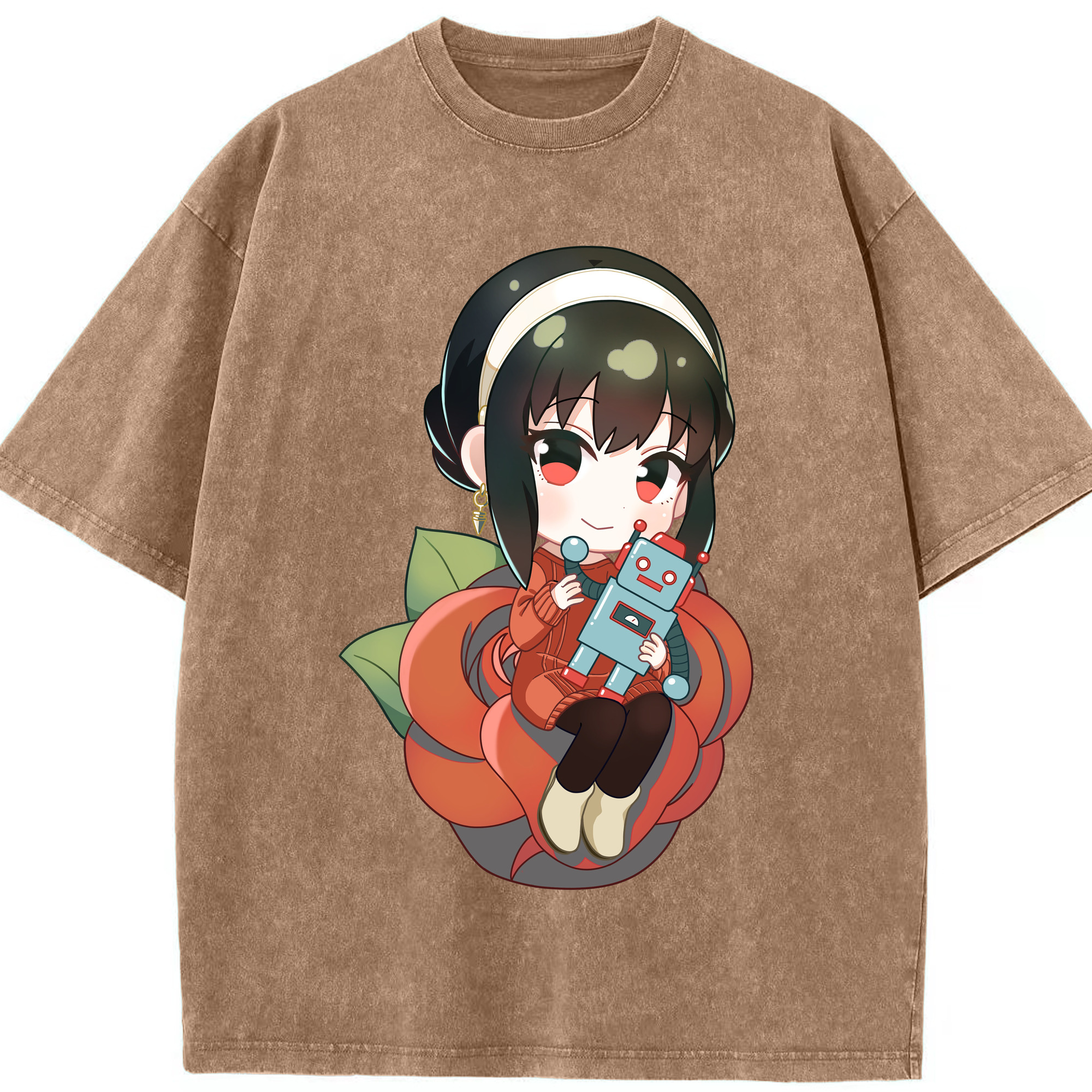 （画像用） SPY×FAMILY间谍家家酒 綿100% ヴィンテージ風 半袖Tシャツ（フロントプリント）