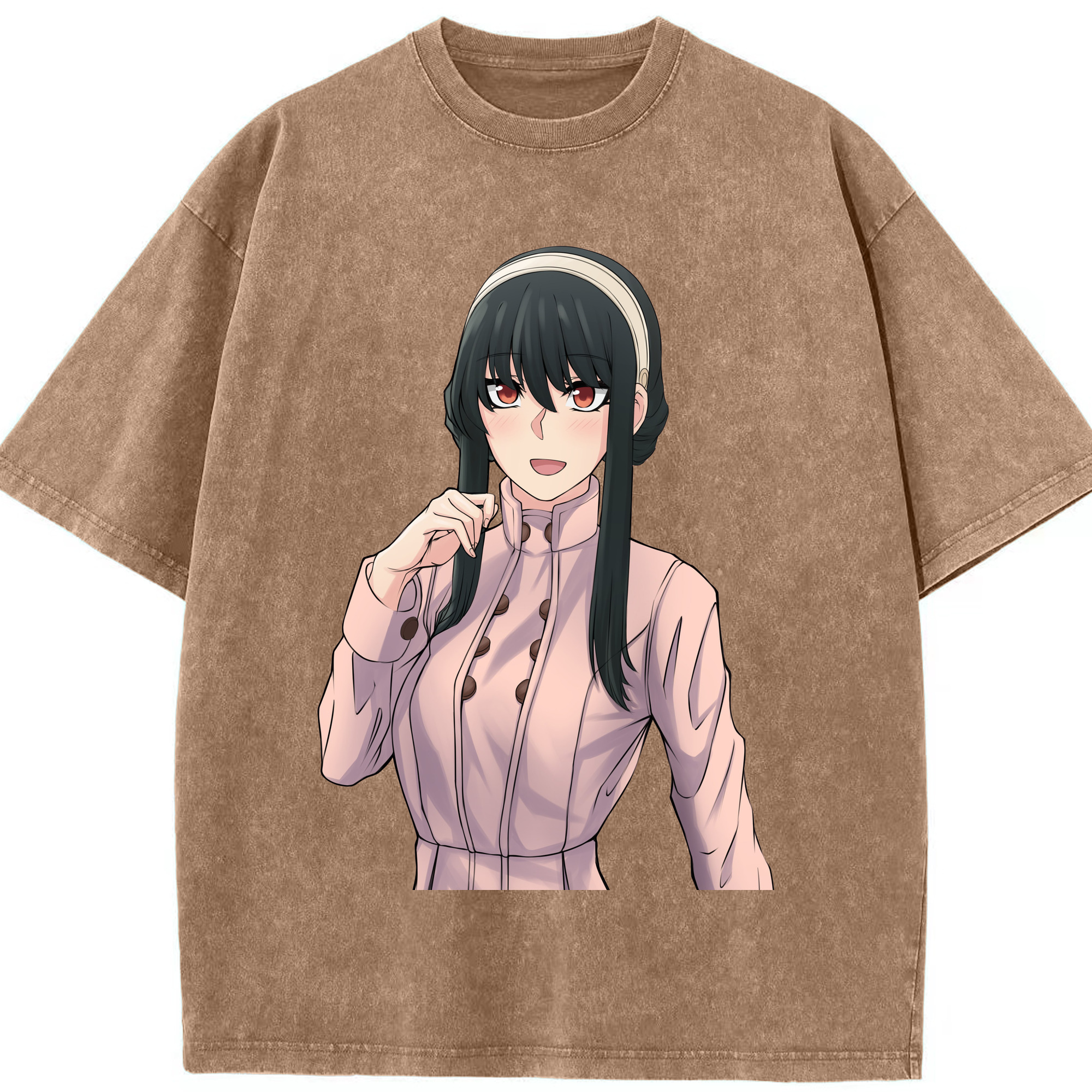 （画像用） SPY×FAMILY间谍家家酒 綿100% ヴィンテージ風 半袖Tシャツ（フロントプリント）