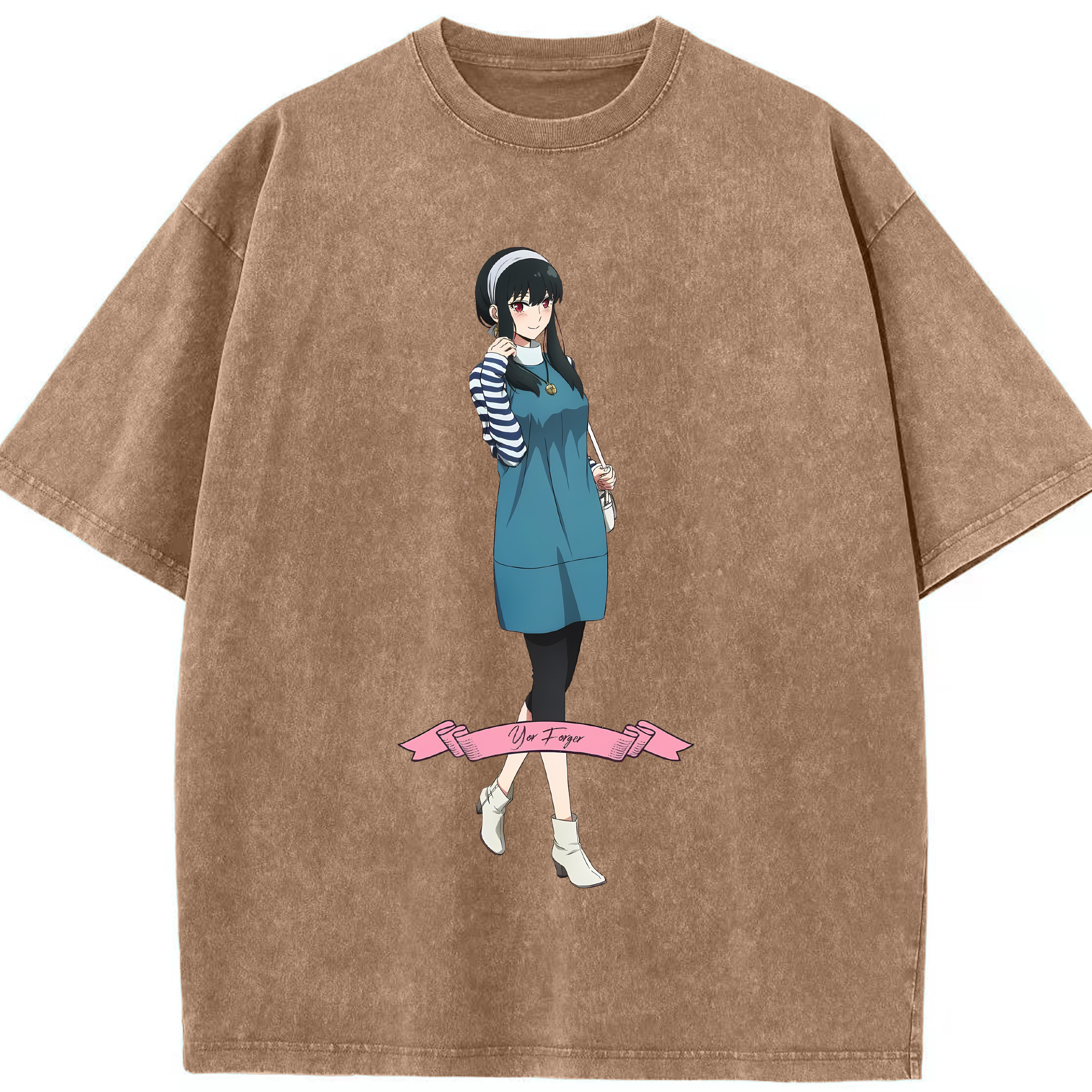 （画像用） SPY×FAMILY间谍家家酒 綿100% ヴィンテージ風 半袖Tシャツ（フロントプリント）